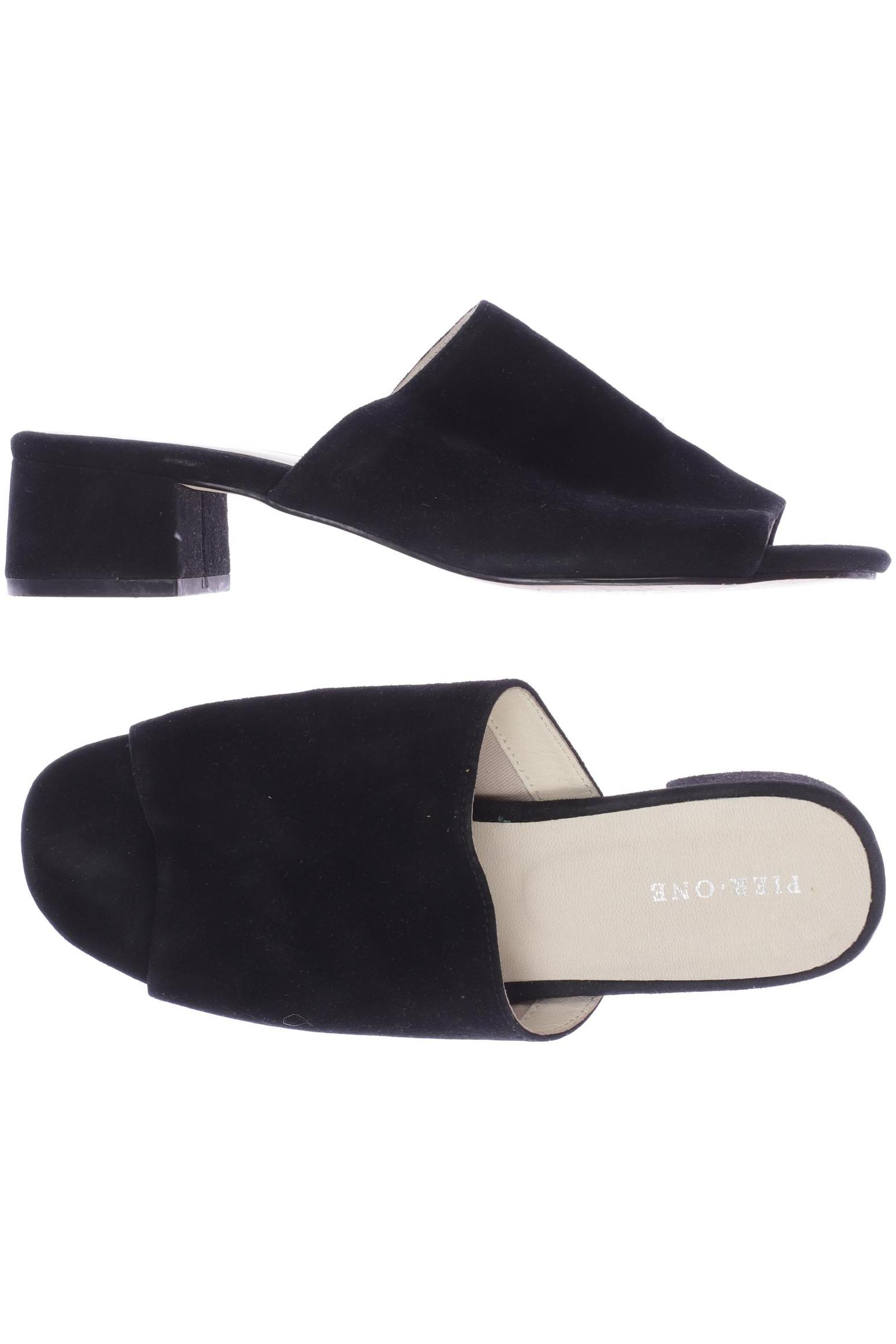 

pier one Damen Sandale, schwarz, Gr. 38