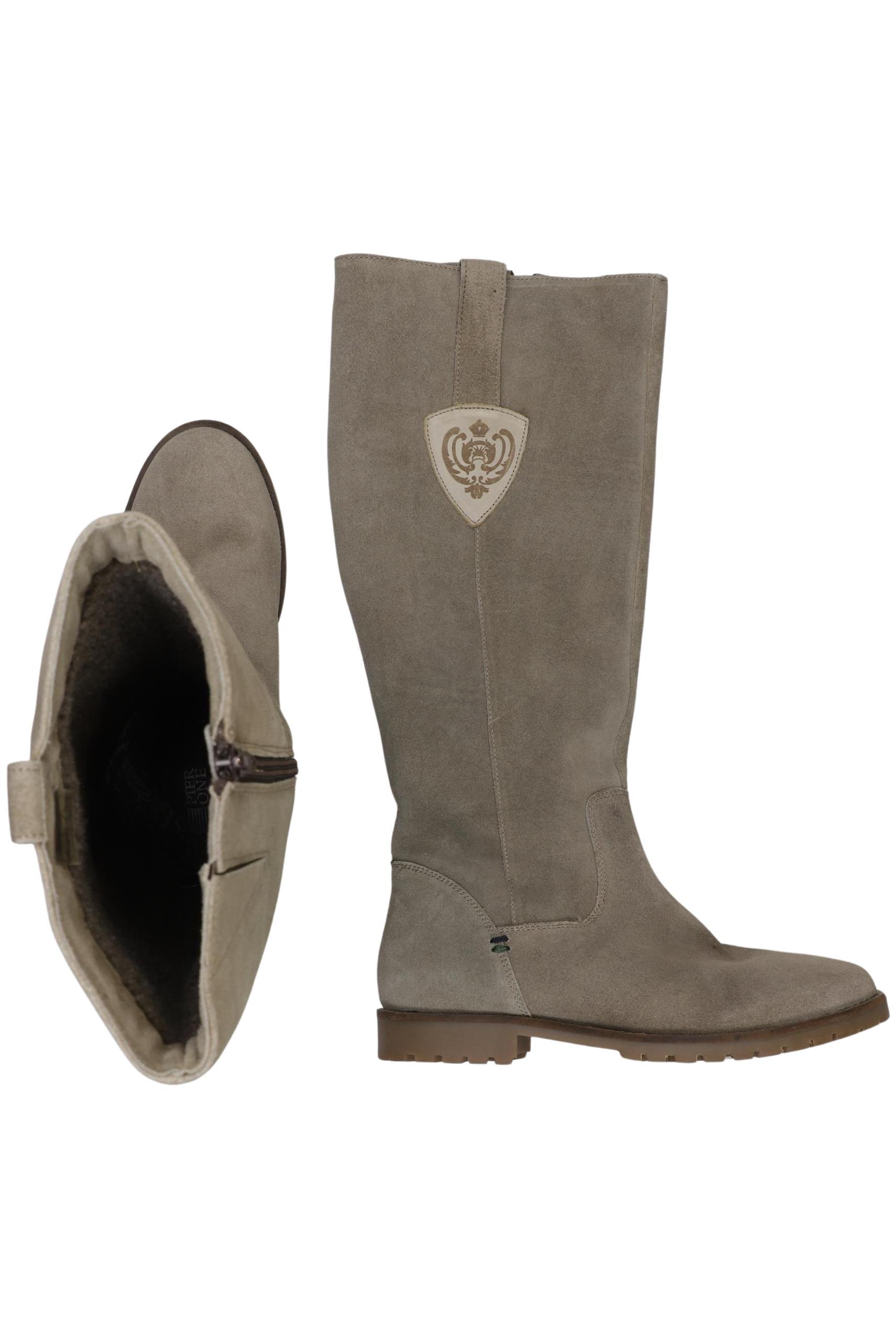 

pier one Damen Stiefel, beige, Gr. 38