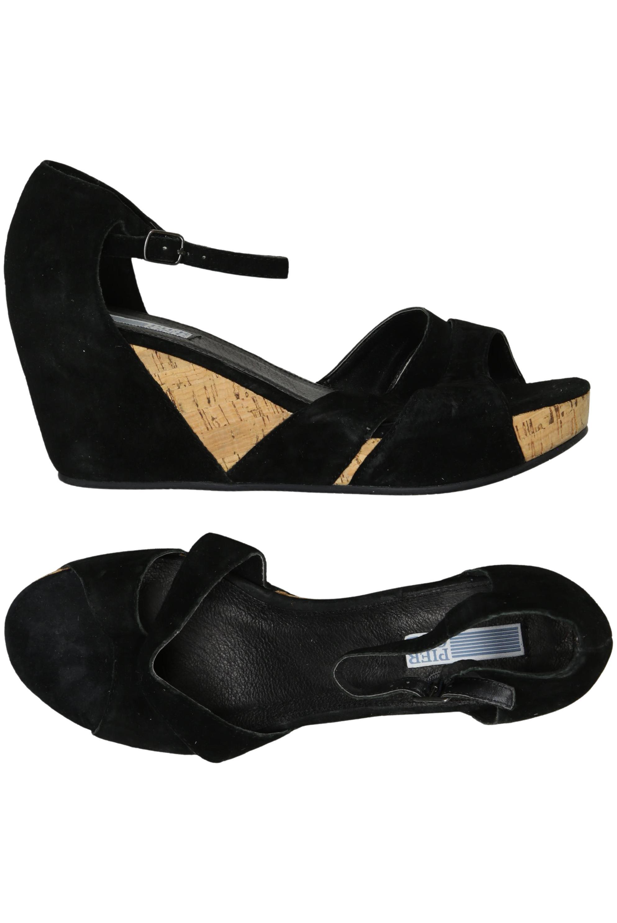 

pier one Damen Sandale, schwarz, Gr. 41