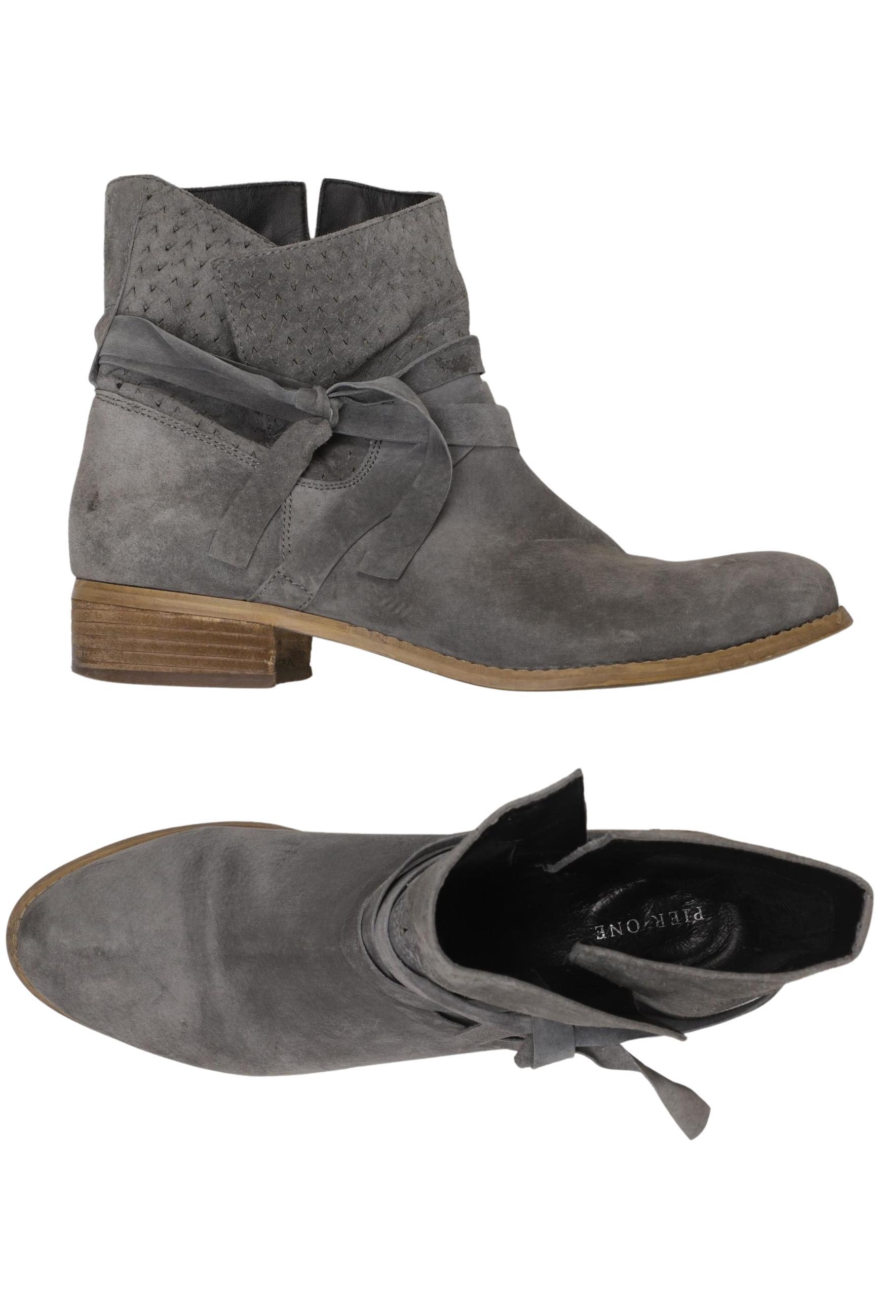 

pier one Damen Stiefelette, grau, Gr. 42