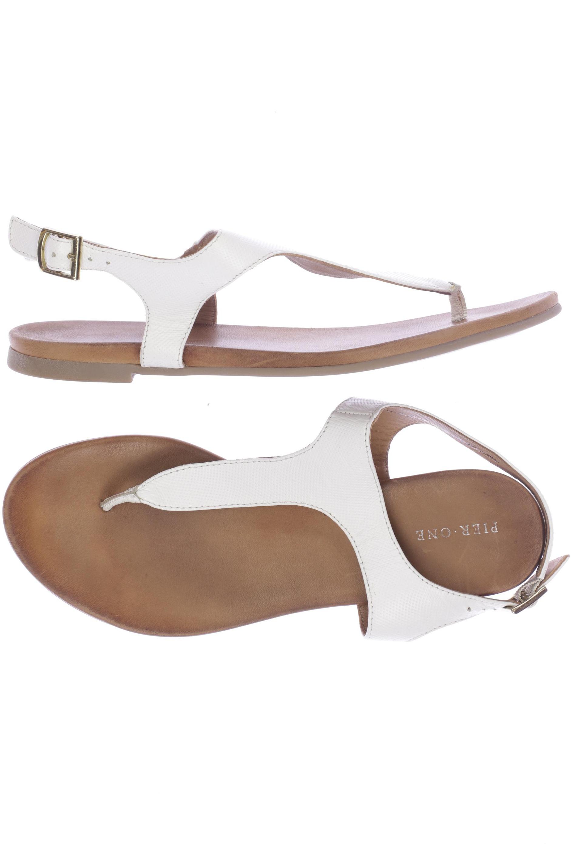 

pier one Damen Sandale, weiß, Gr. 41