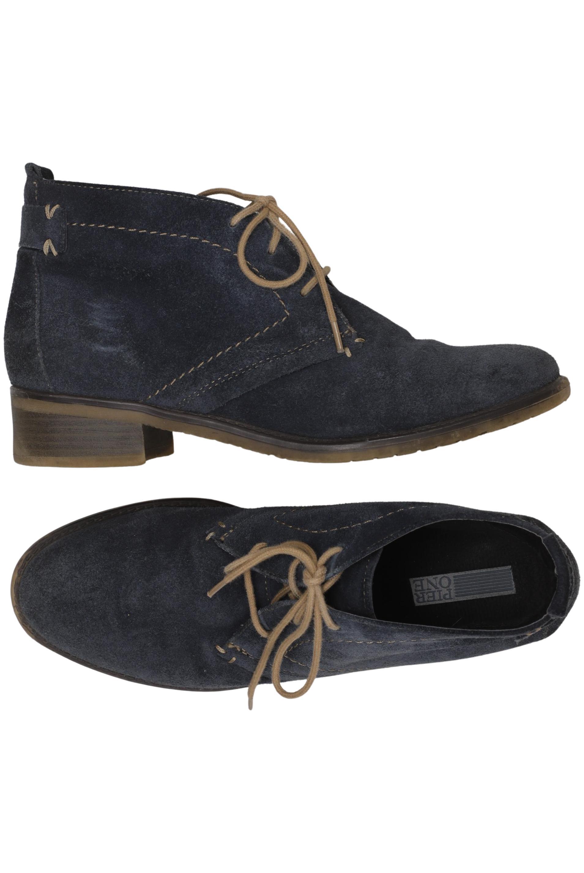 

pier one Damen Stiefelette, marineblau, Gr. 40