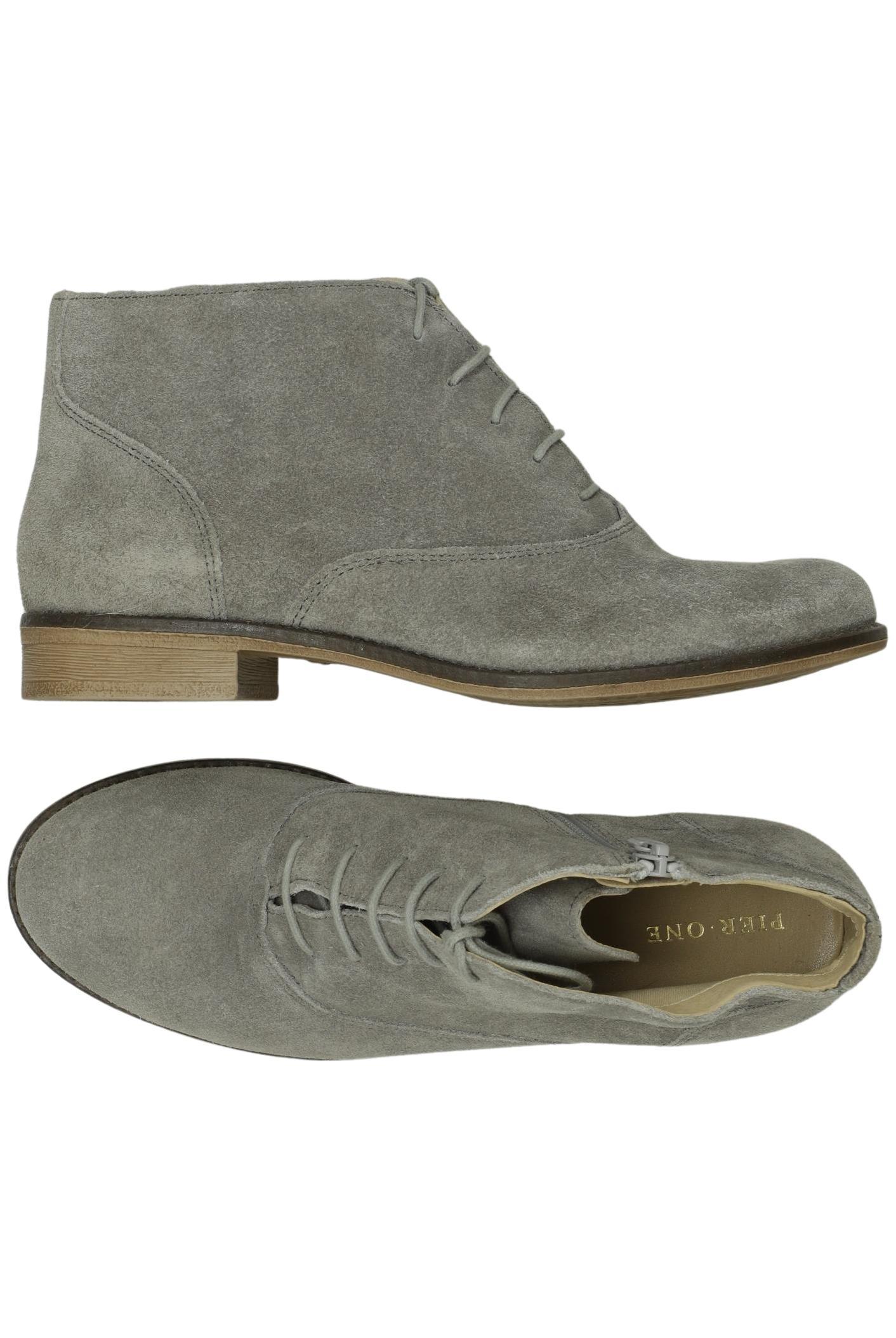 

pier one Damen Stiefelette, grau, Gr. 36