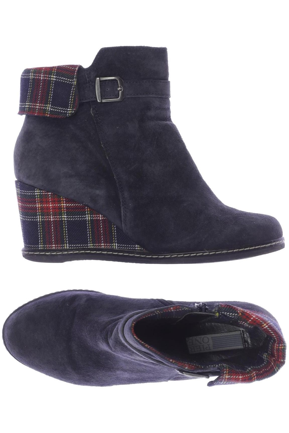 

pier one Damen Stiefelette, blau, Gr. 38