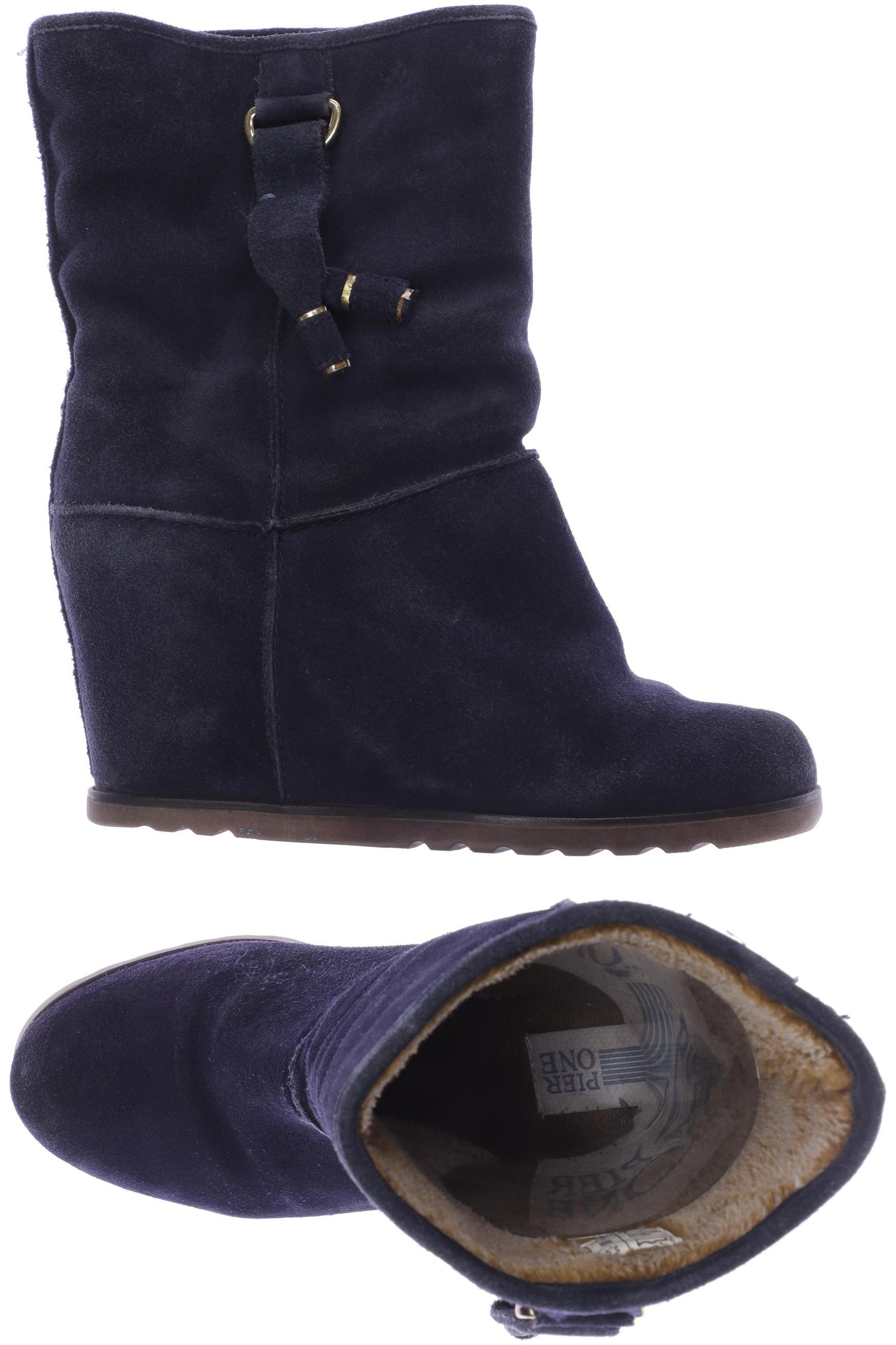 

pier one Damen Stiefelette, marineblau
