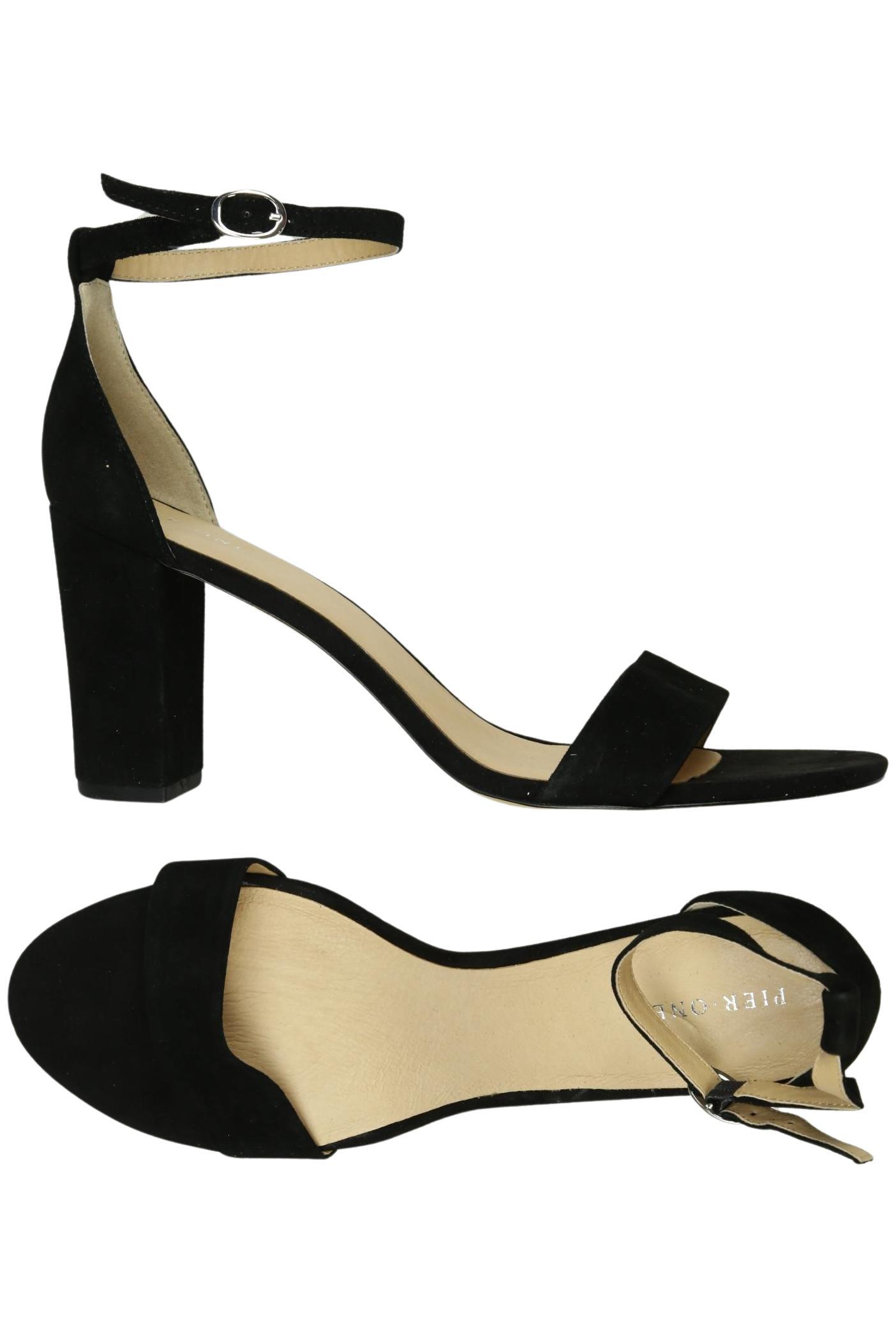 

pier one Damen Sandale, schwarz, Gr. 42