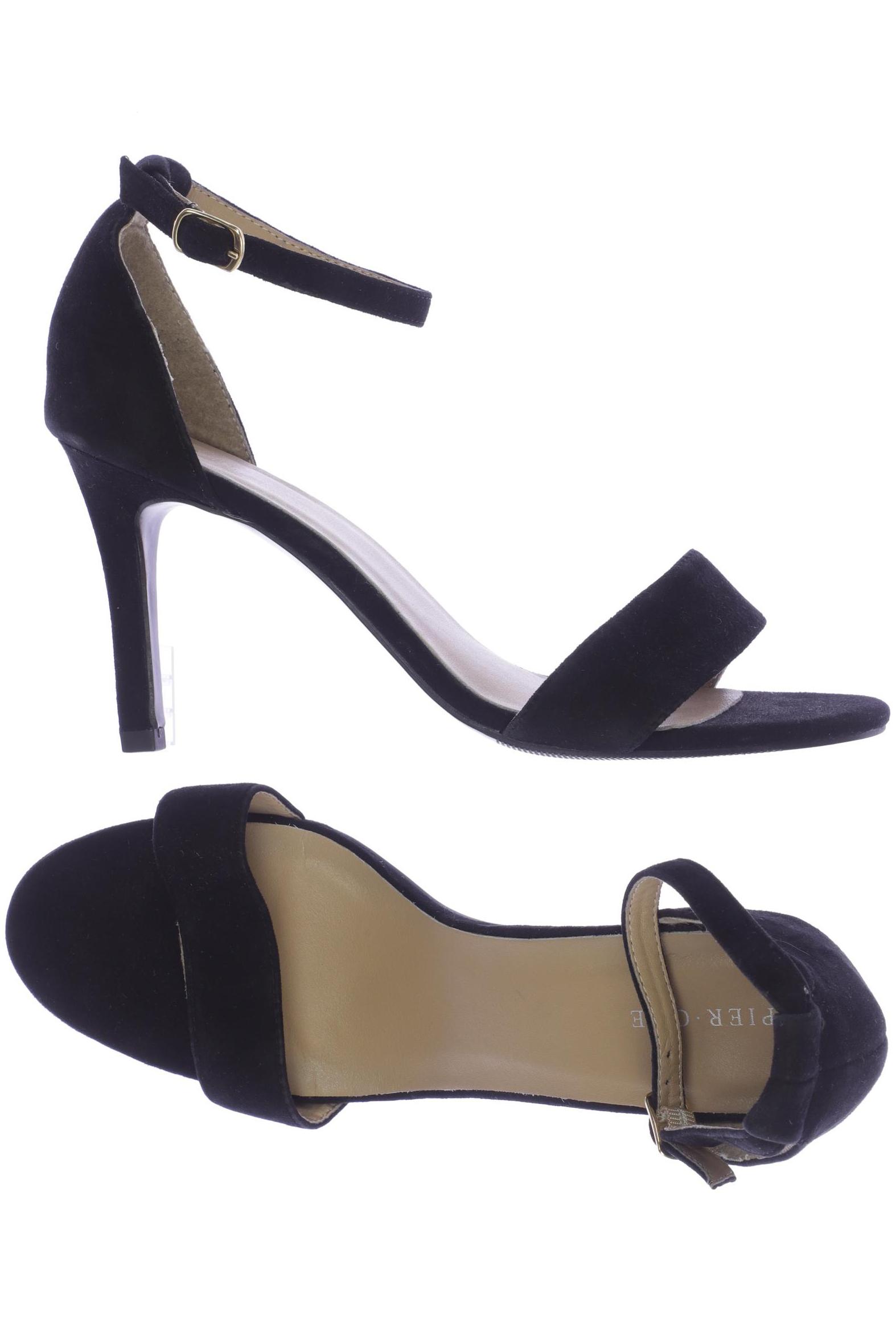 

pier one Damen Sandale, schwarz, Gr. 40