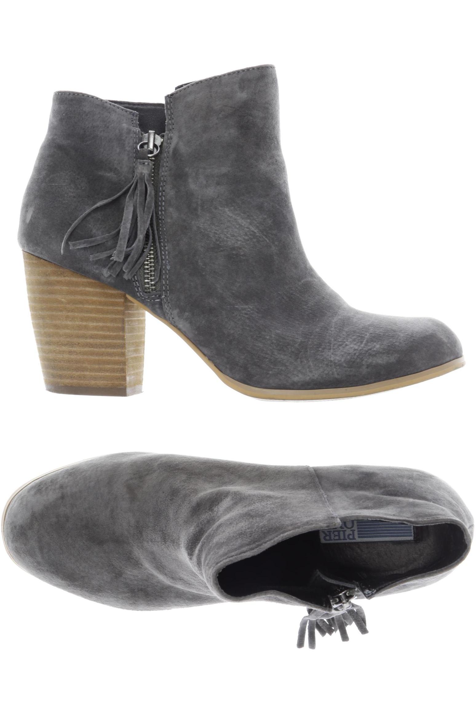 

pier one Damen Stiefelette, grau, Gr. 40