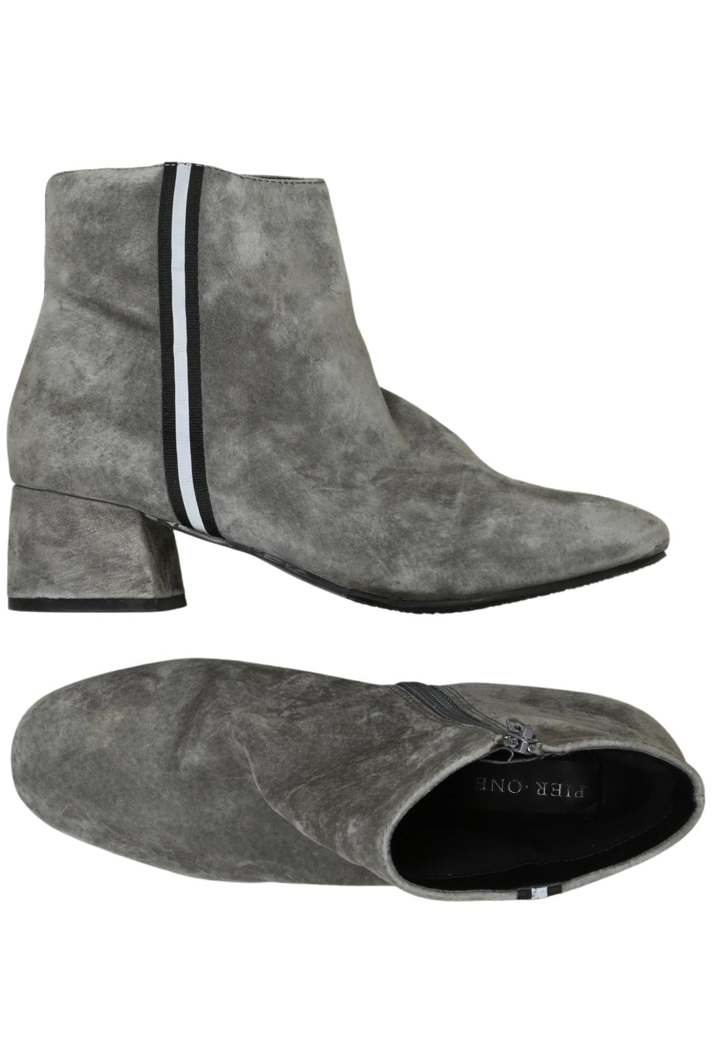 

pier one Damen Stiefelette, grau, Gr. 37