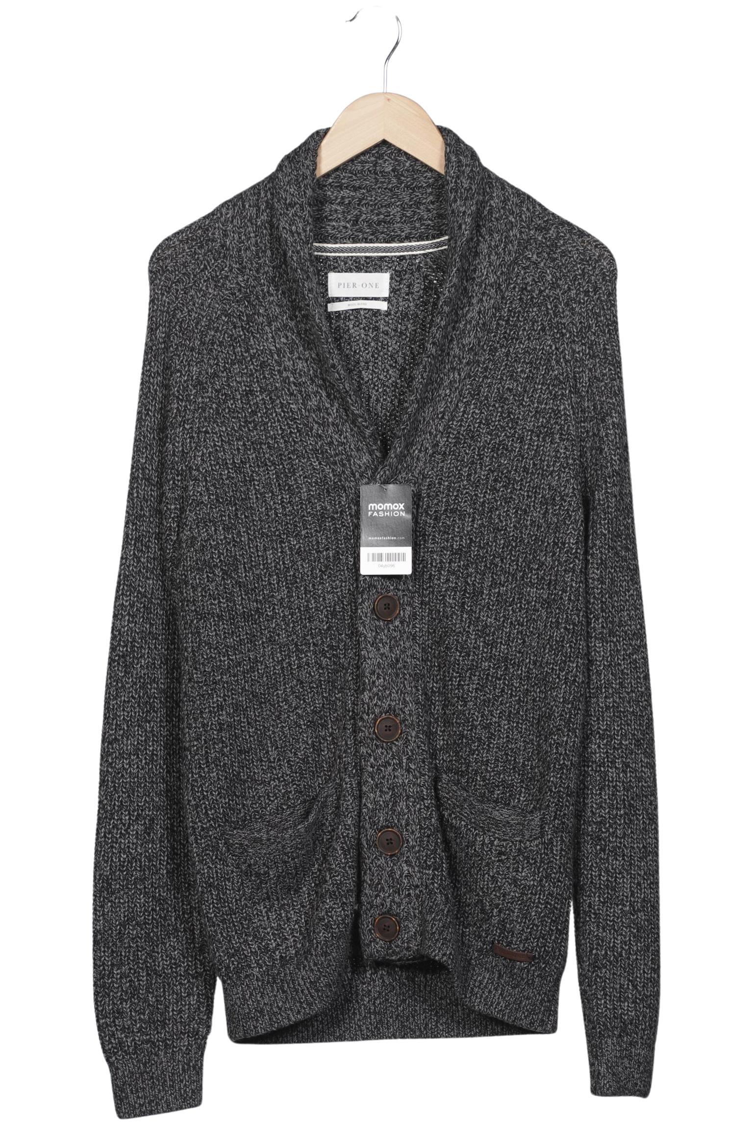 

pier one Herren Strickjacke, grau, Gr. 48