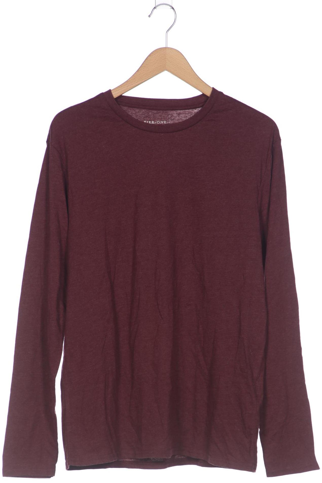 

pier one Herren Langarmshirt, bordeaux, Gr. 52