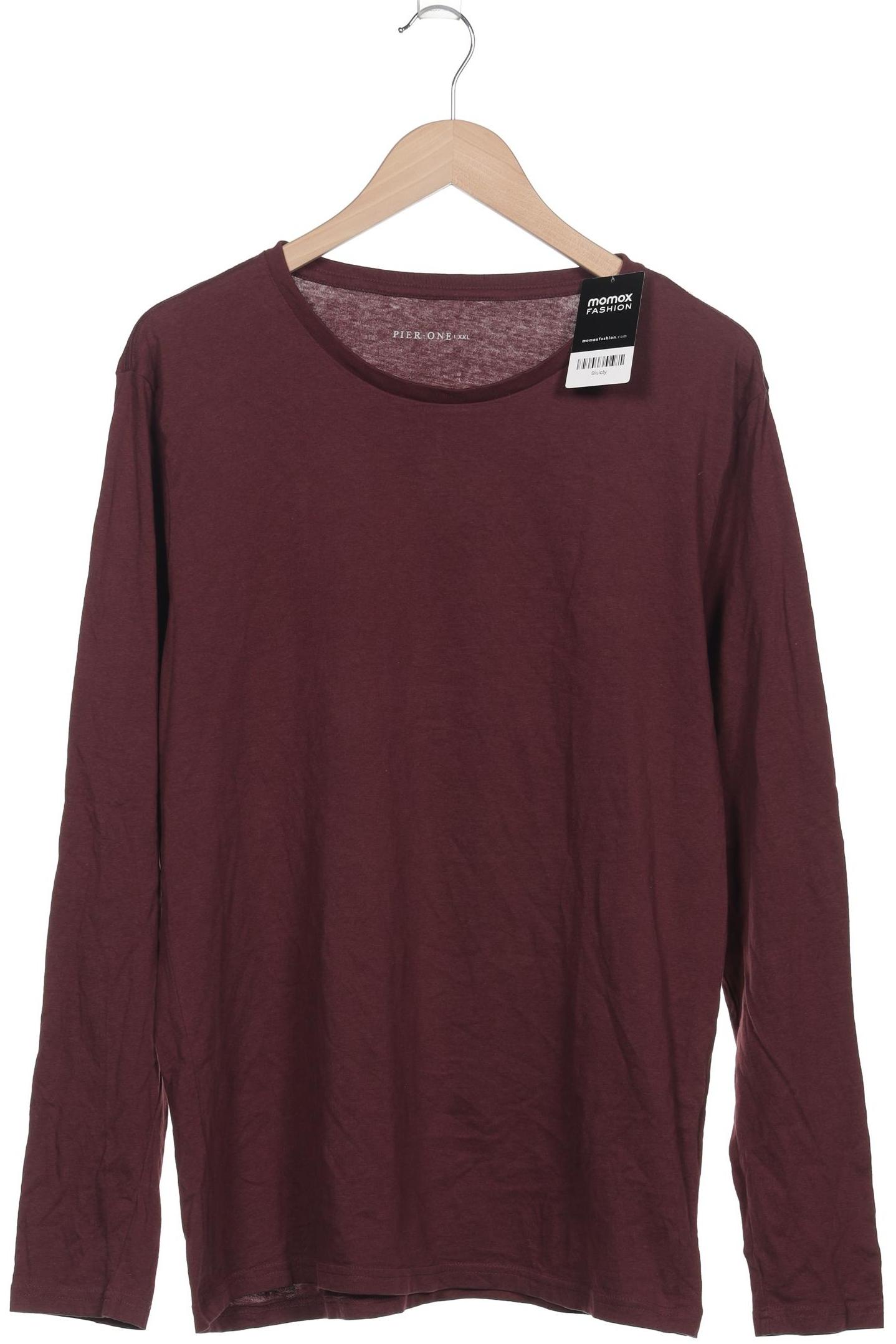 

pier one Herren Langarmshirt, bordeaux, Gr. 56