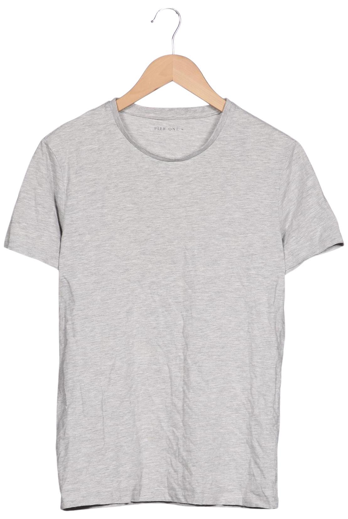 

pier one Herren T-Shirt, grau, Gr. 48