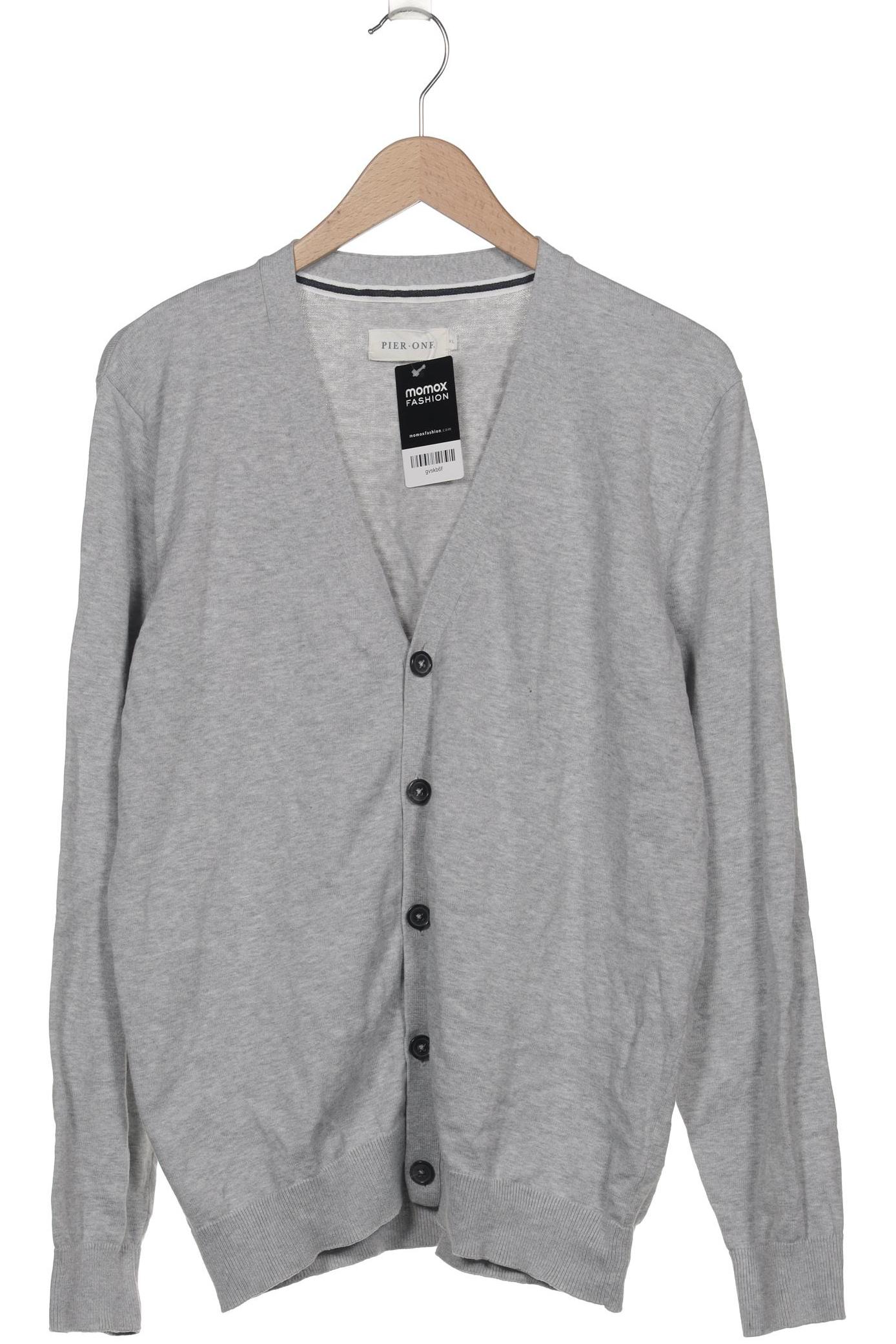 

pier one Herren Strickjacke, grau, Gr. 54