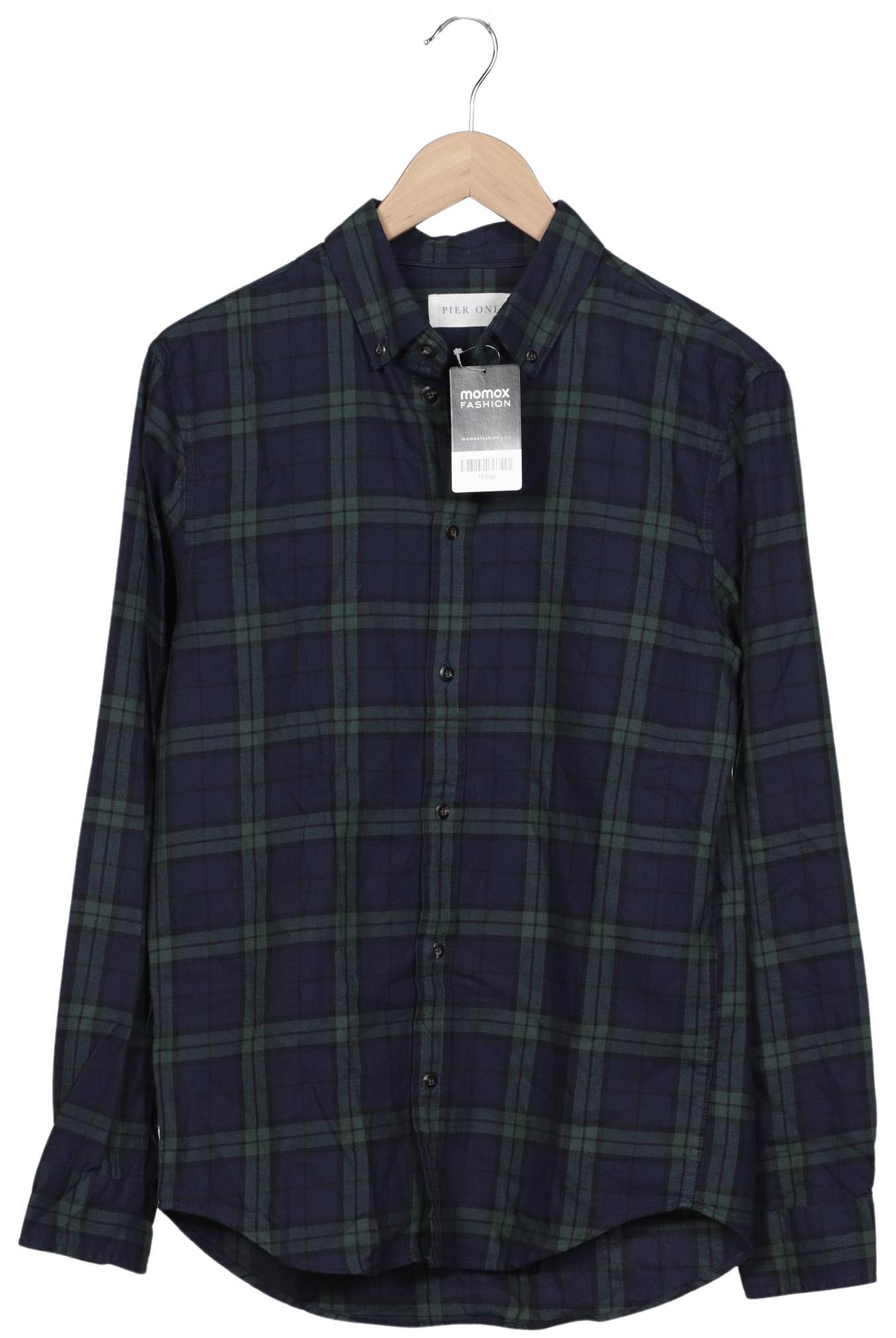 

pier one Herren Hemd, marineblau, Gr. 46
