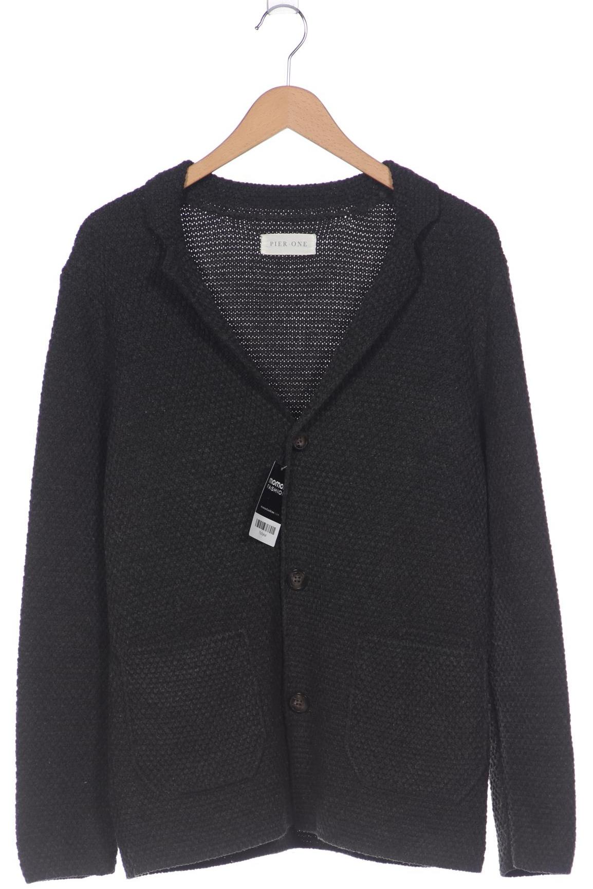 

pier one Herren Strickjacke, grau, Gr. 48