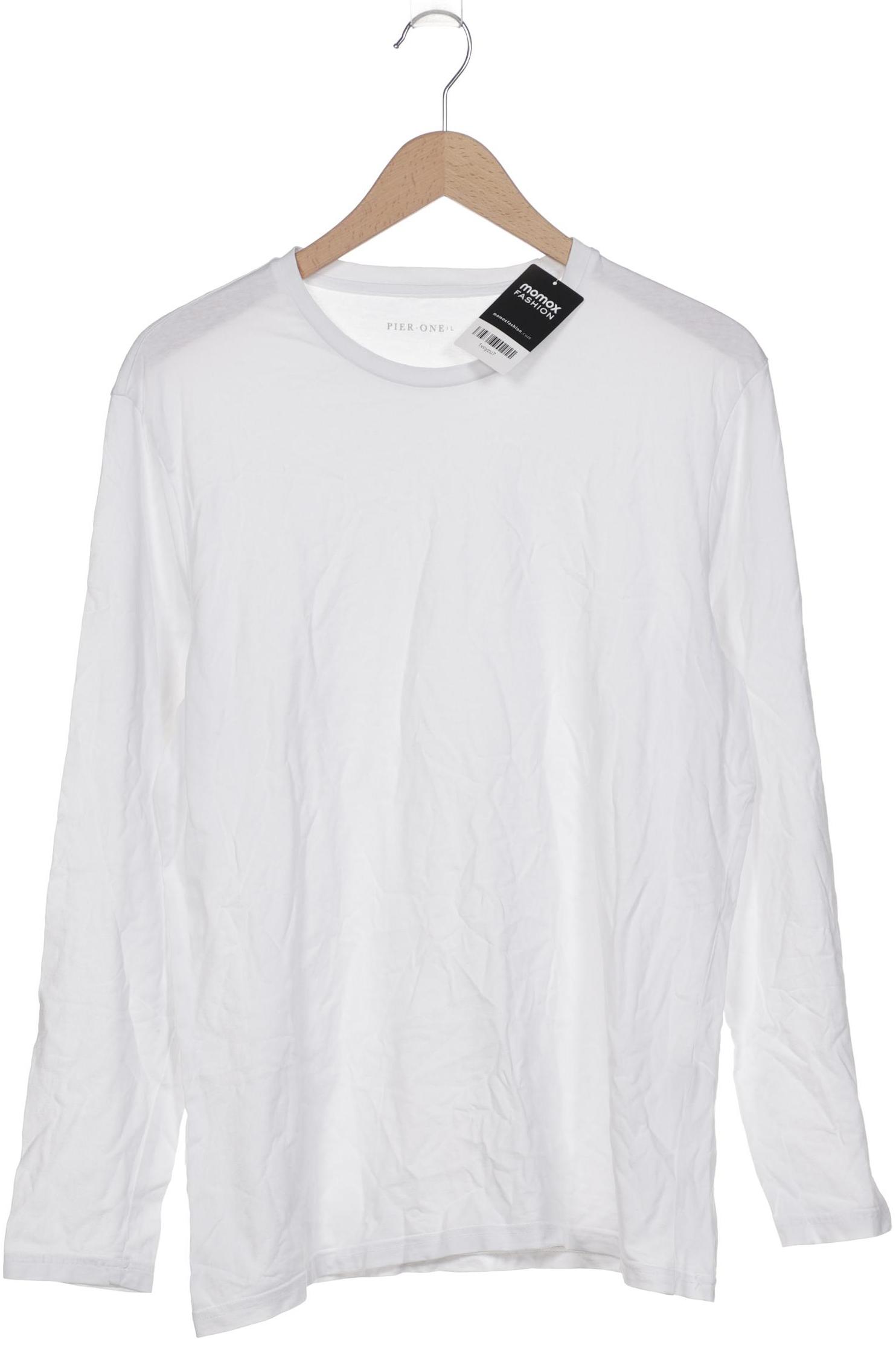 

pier one Herren Langarmshirt, weiß, Gr. 52