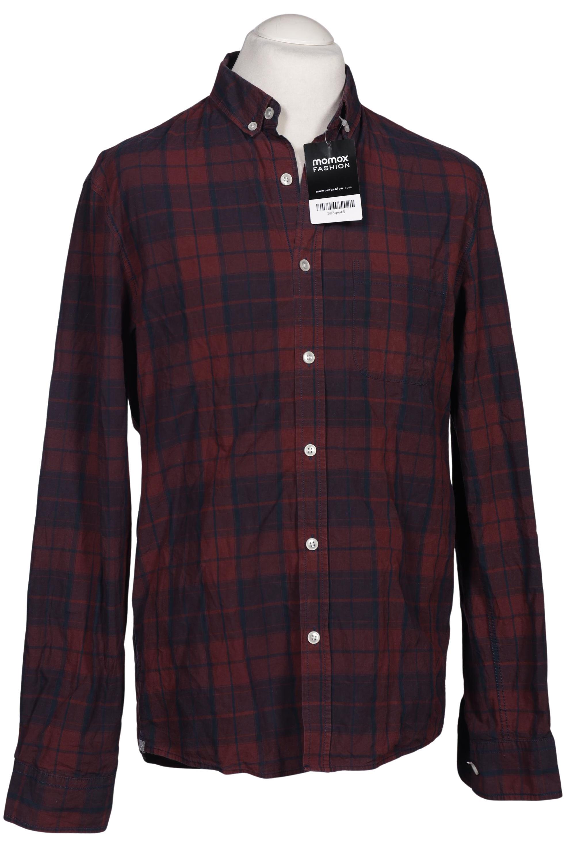

pier one Herren Hemd, bordeaux, Gr. 48