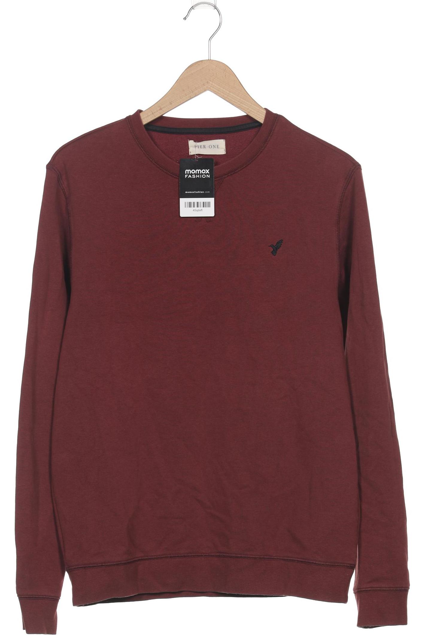 

pier one Herren Sweatshirt, bordeaux, Gr. 48