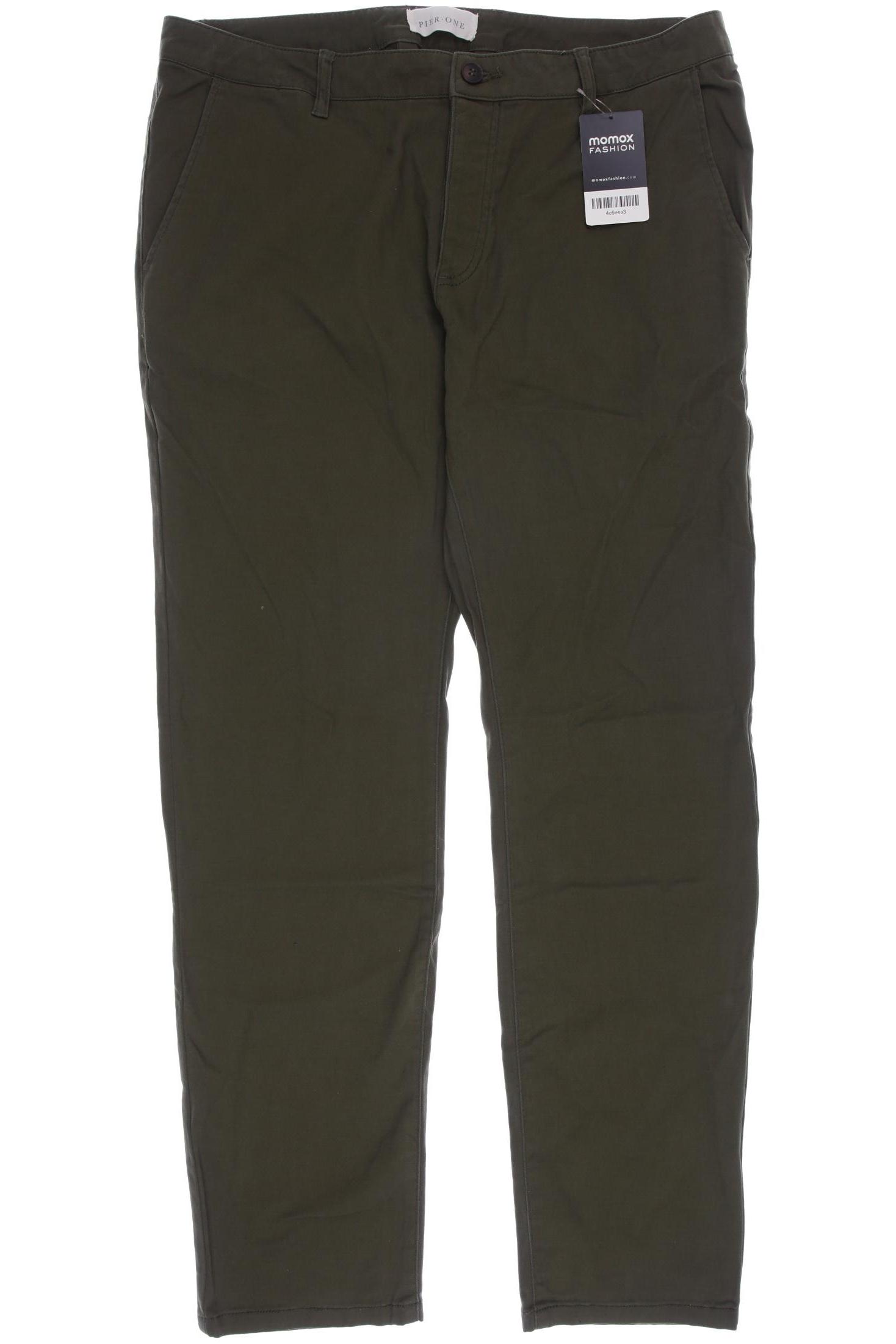 

pier one Herren Stoffhose, grün, Gr. 34