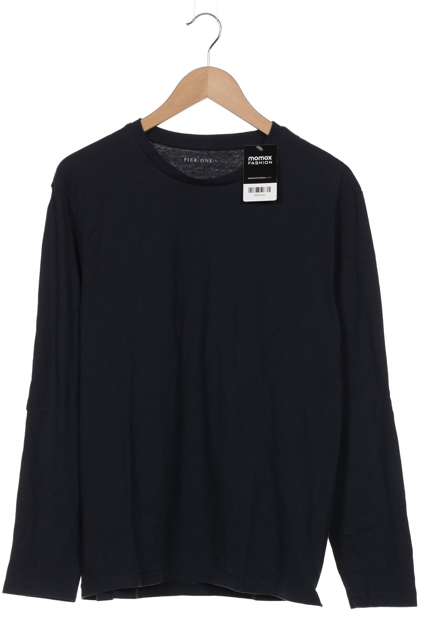

pier one Herren Langarmshirt, marineblau, Gr. 52