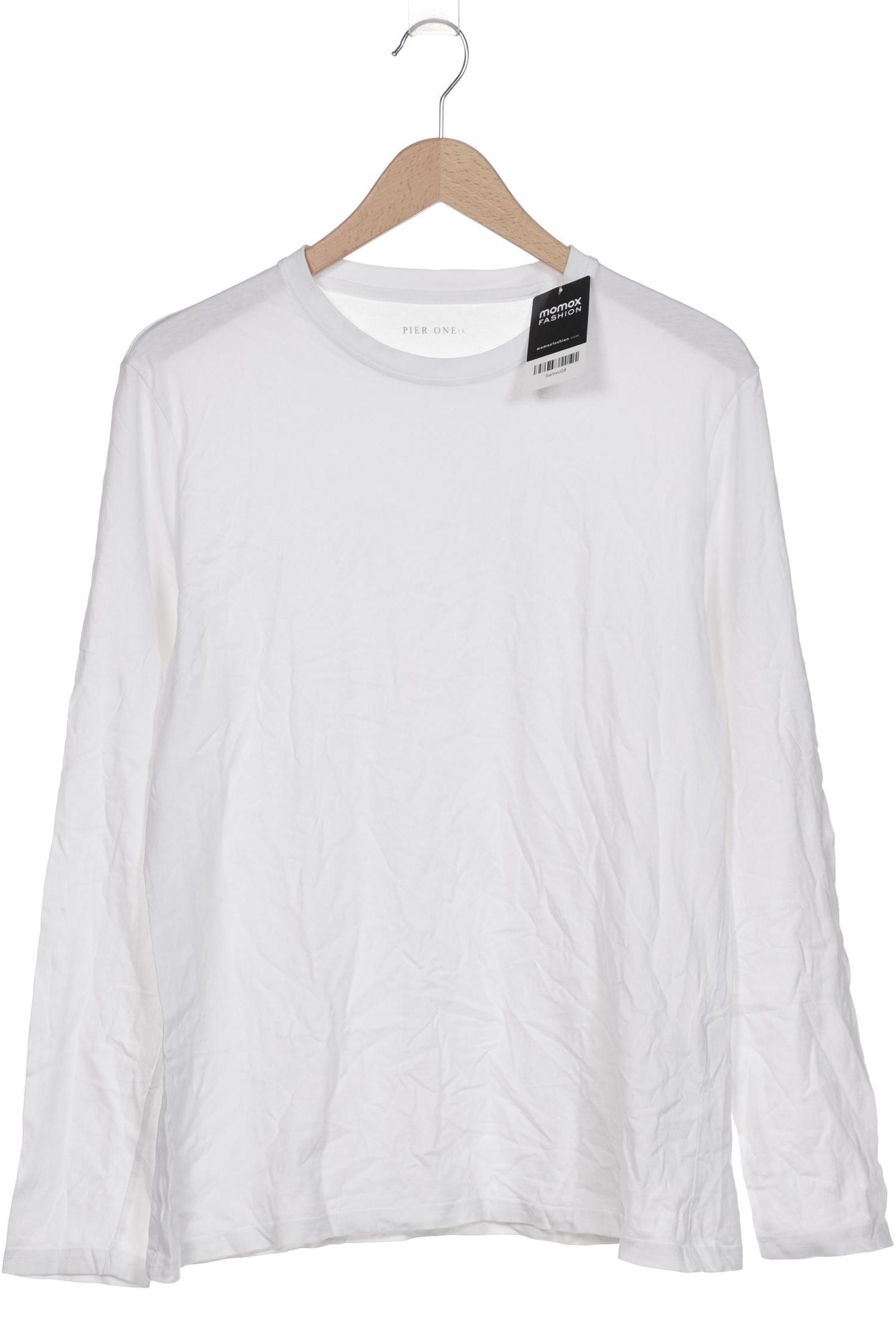 

pier one Herren Langarmshirt, weiß, Gr. 52