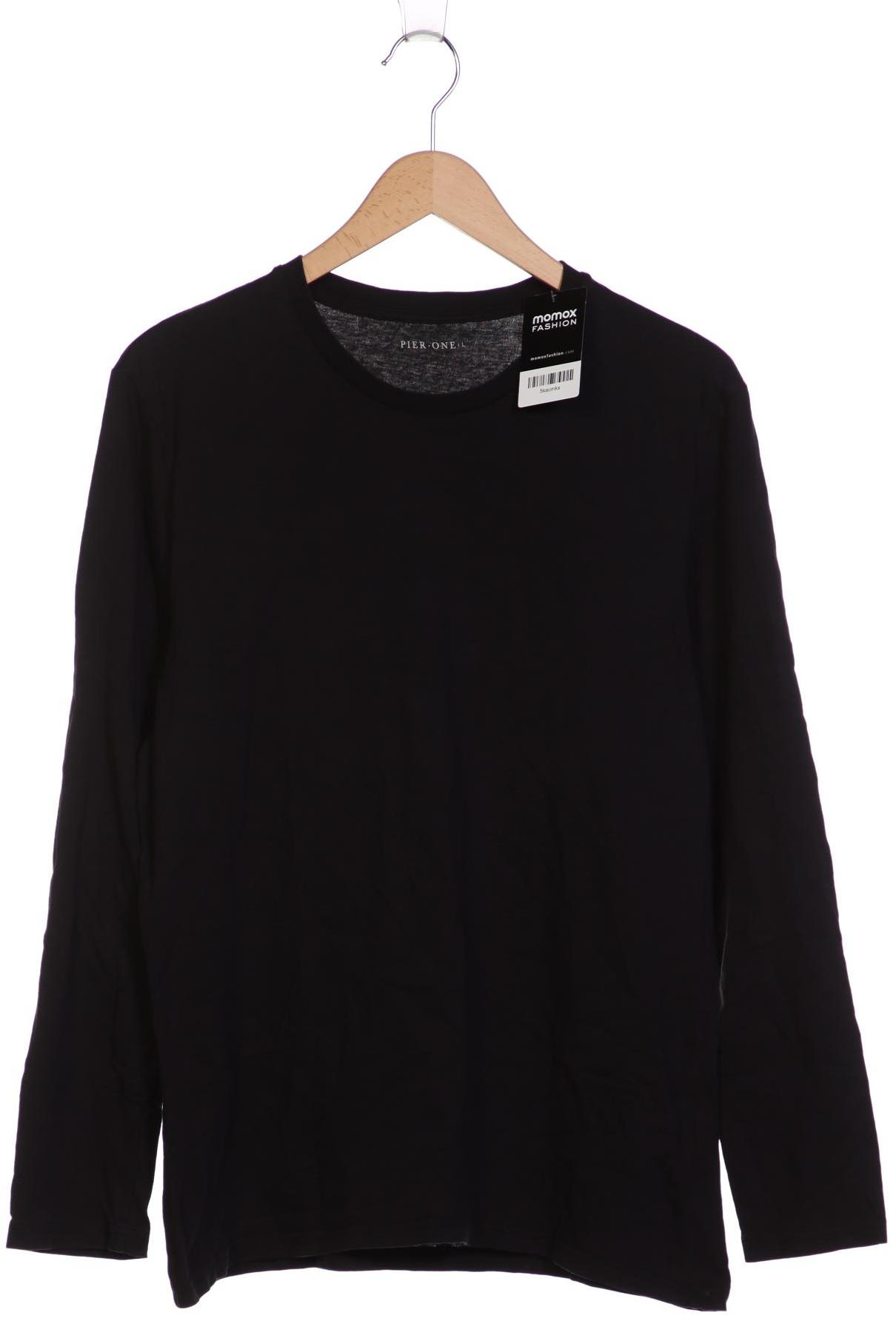 

pier one Herren Langarmshirt, schwarz, Gr. 52