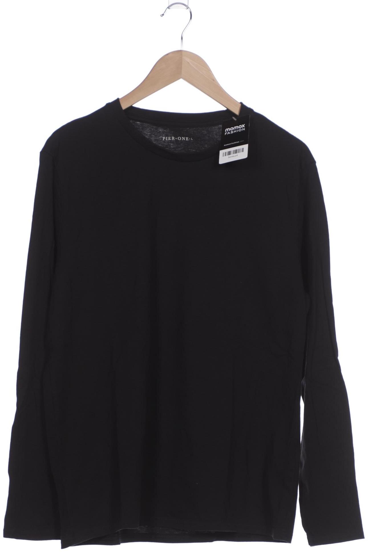 

pier one Herren Langarmshirt, schwarz, Gr. 52