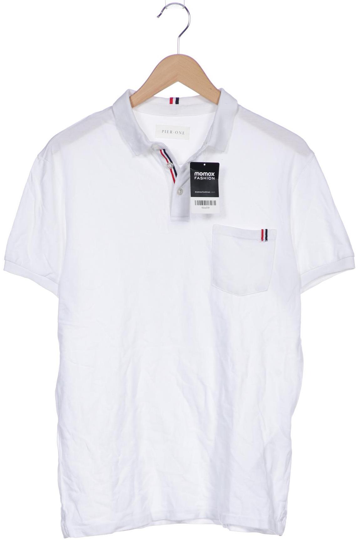 

pier one Herren Poloshirt, weiß, Gr. 48
