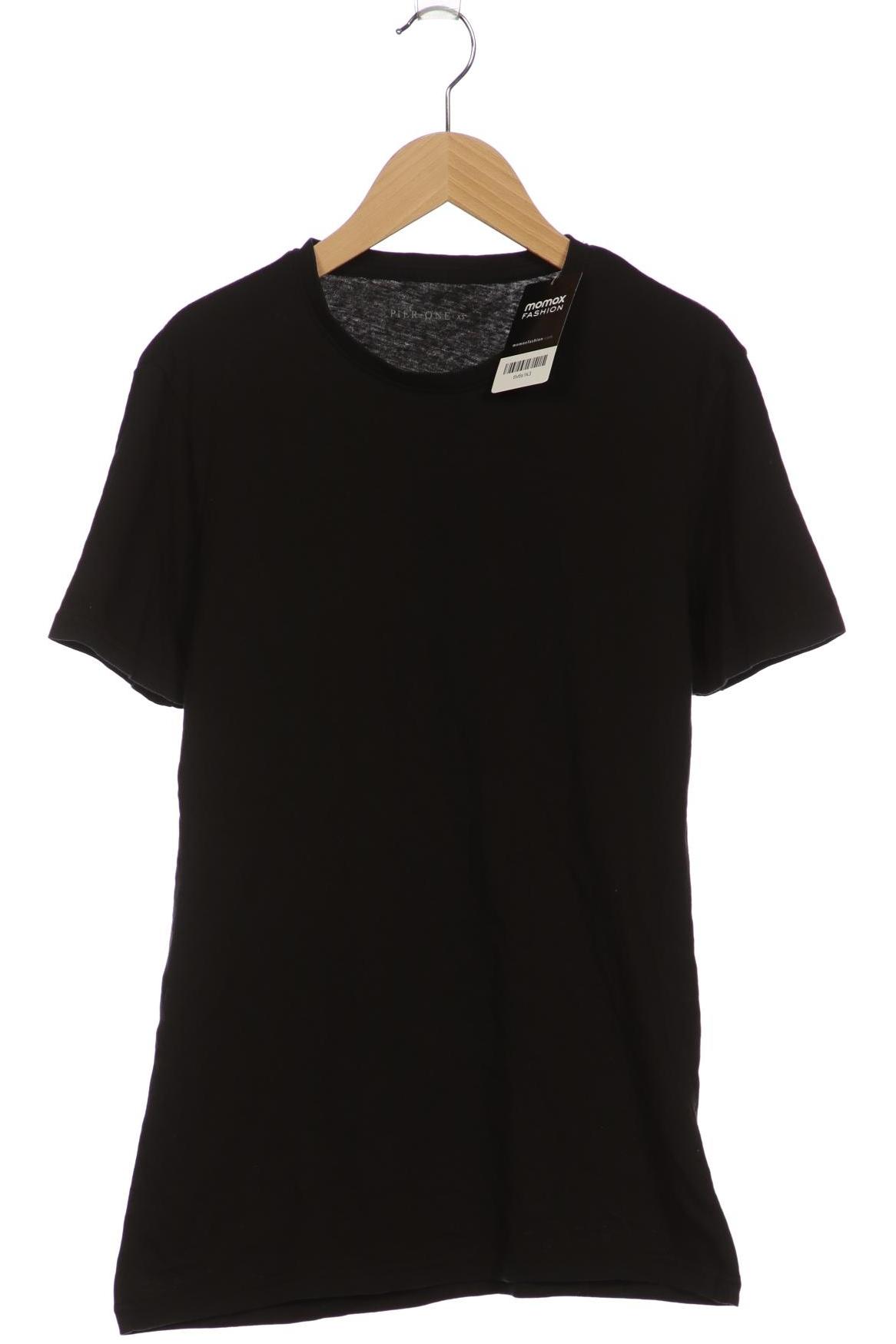 

pier one Herren T-Shirt, schwarz, Gr. 44