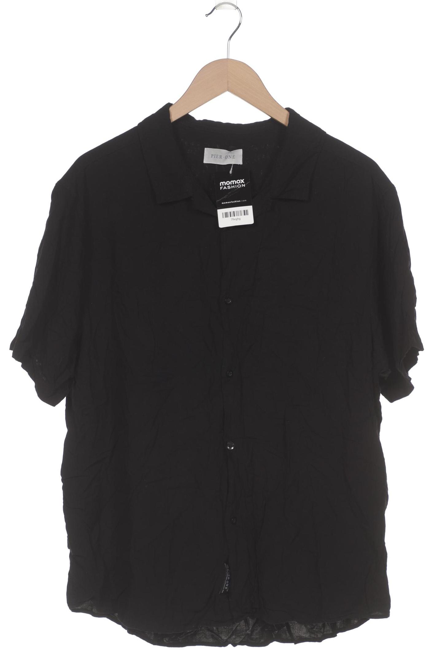 

pier one Herren Hemd, schwarz, Gr. 58