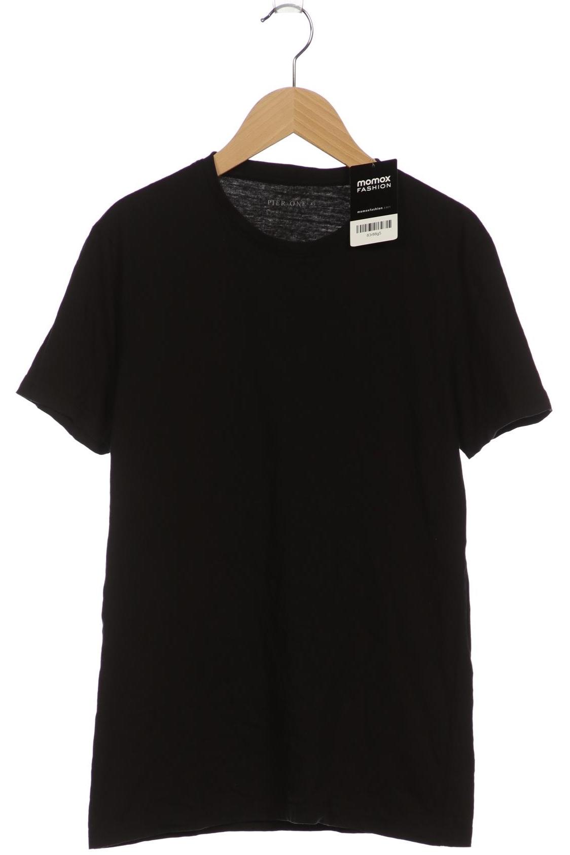 

pier one Herren T-Shirt, schwarz, Gr. 44