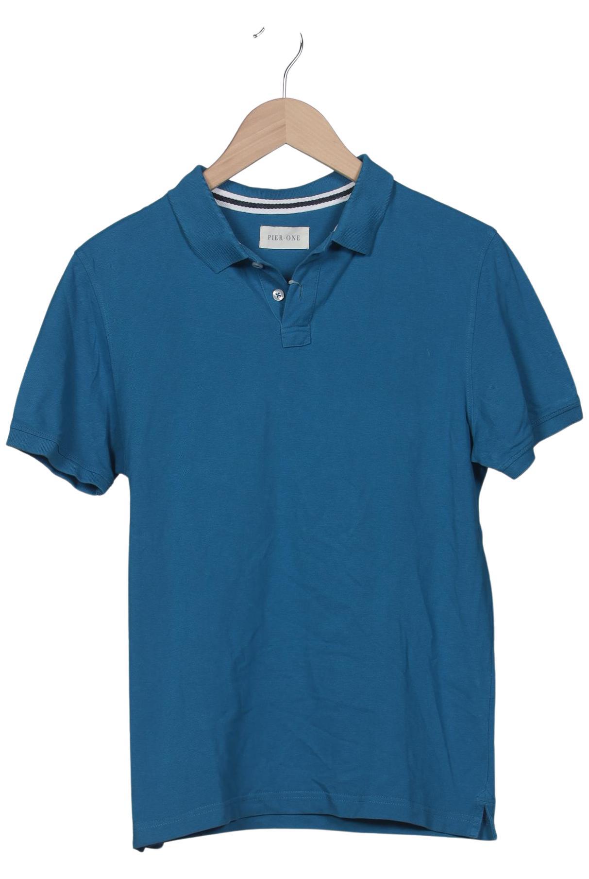 

pier one Herren Poloshirt, blau, Gr. 48