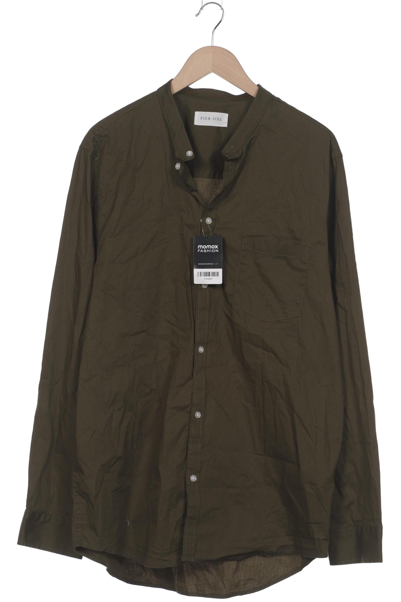 

pier one Herren Hemd, grün, Gr. 60
