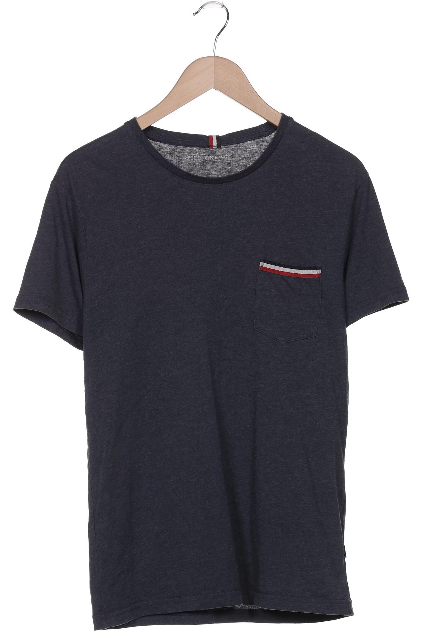 

pier one Herren T-Shirt, marineblau, Gr. 48