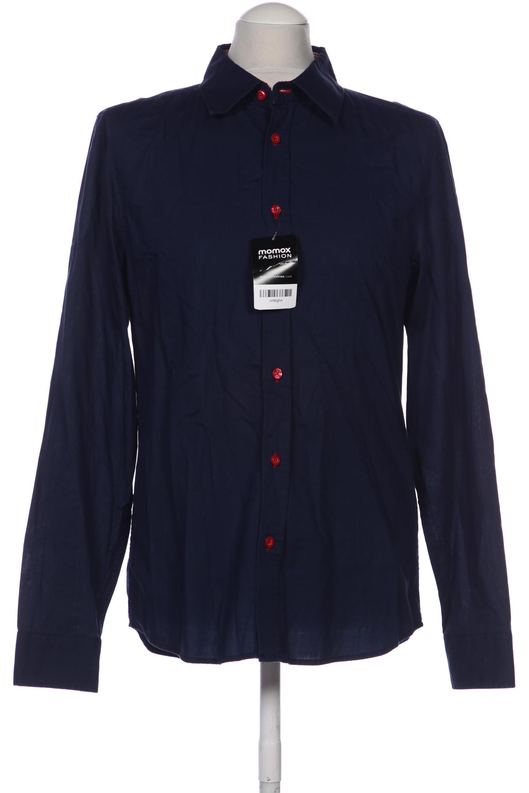 

pier one Herren Hemd, marineblau, Gr. 48