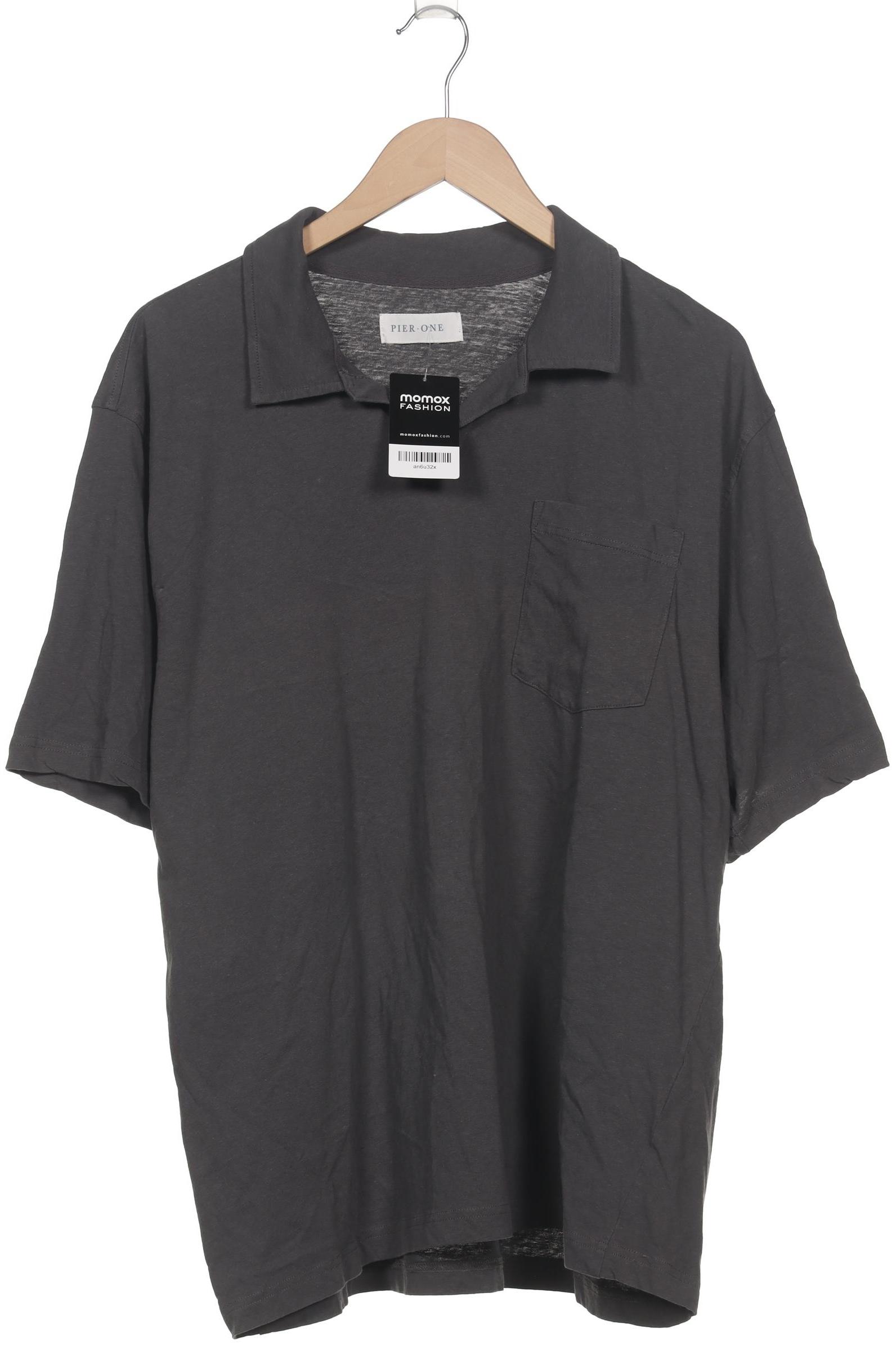 

pier one Herren Poloshirt, grau, Gr. 54