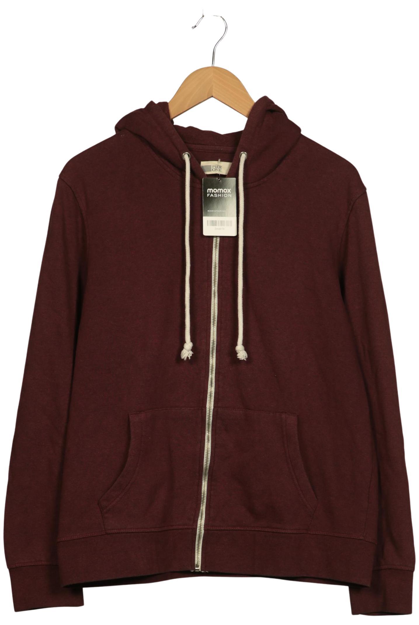 

pier one Herren Kapuzenpullover, bordeaux, Gr. 52