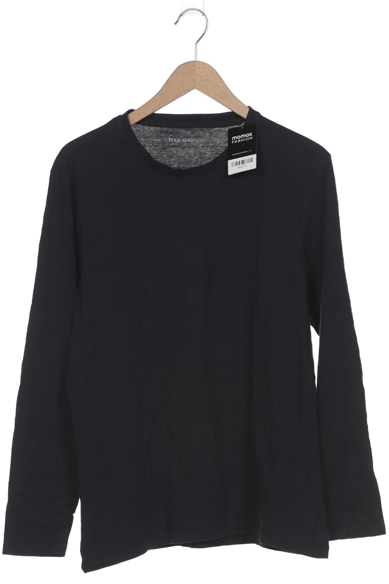 

pier one Herren Langarmshirt, marineblau, Gr. 52