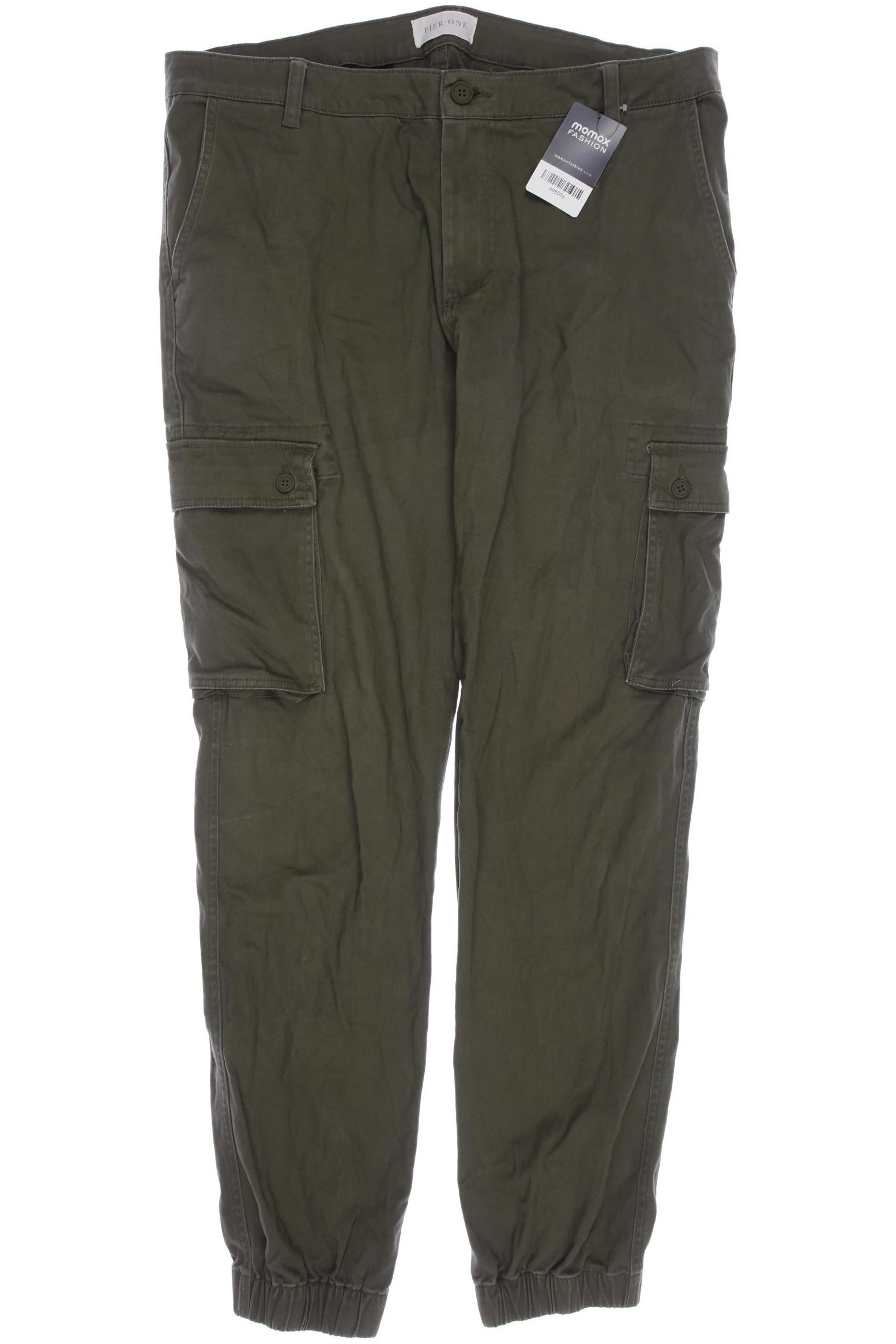 

pier one Herren Stoffhose, grün, Gr. 36