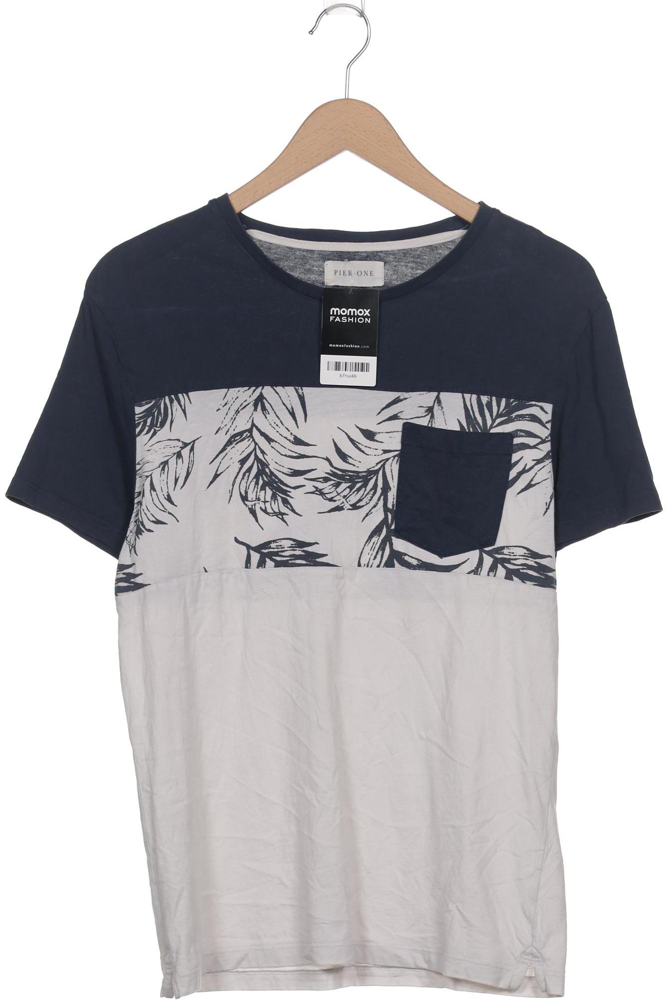 

pier one Herren T-Shirt, blau, Gr. 48