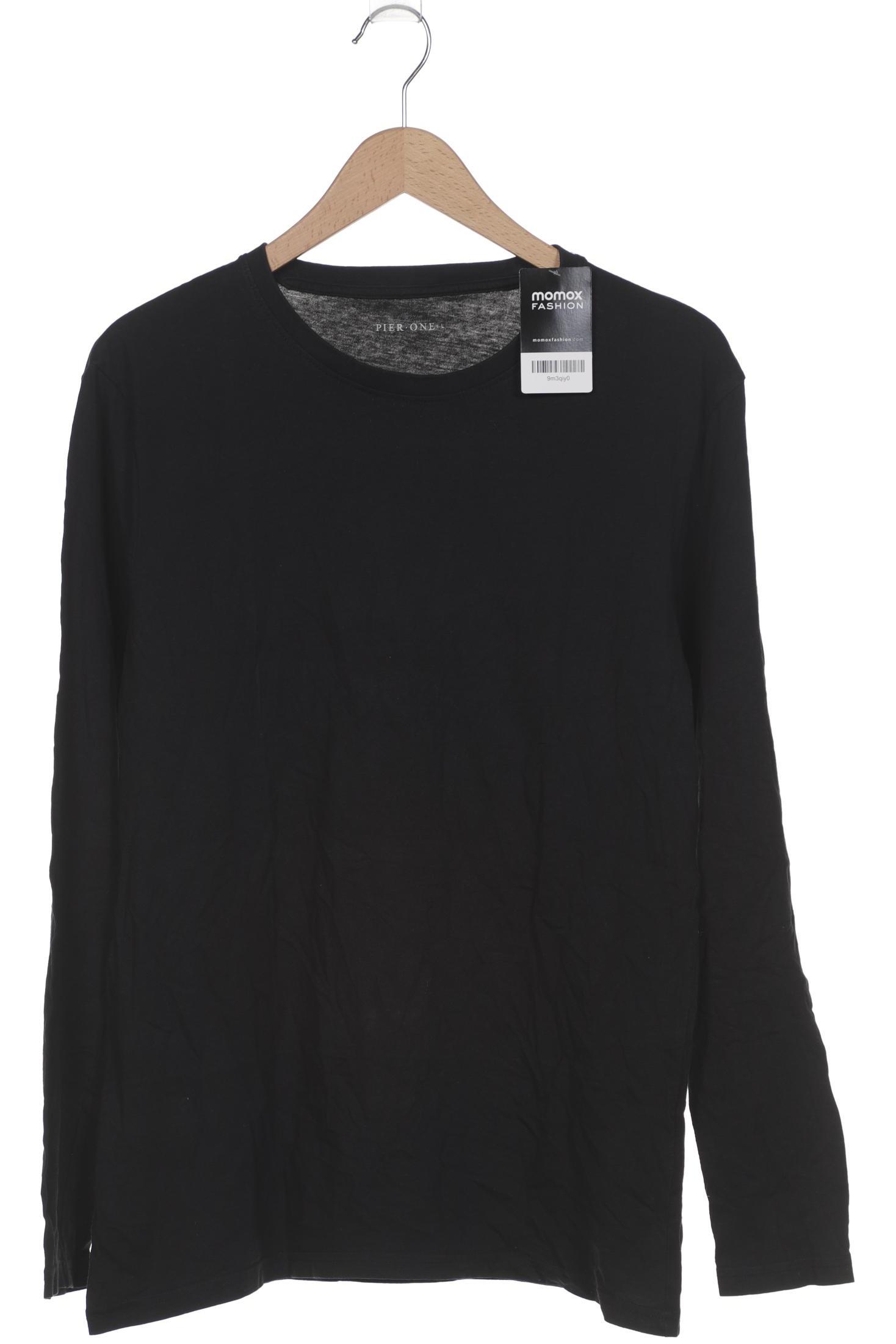 

pier one Herren Langarmshirt, schwarz, Gr. 52