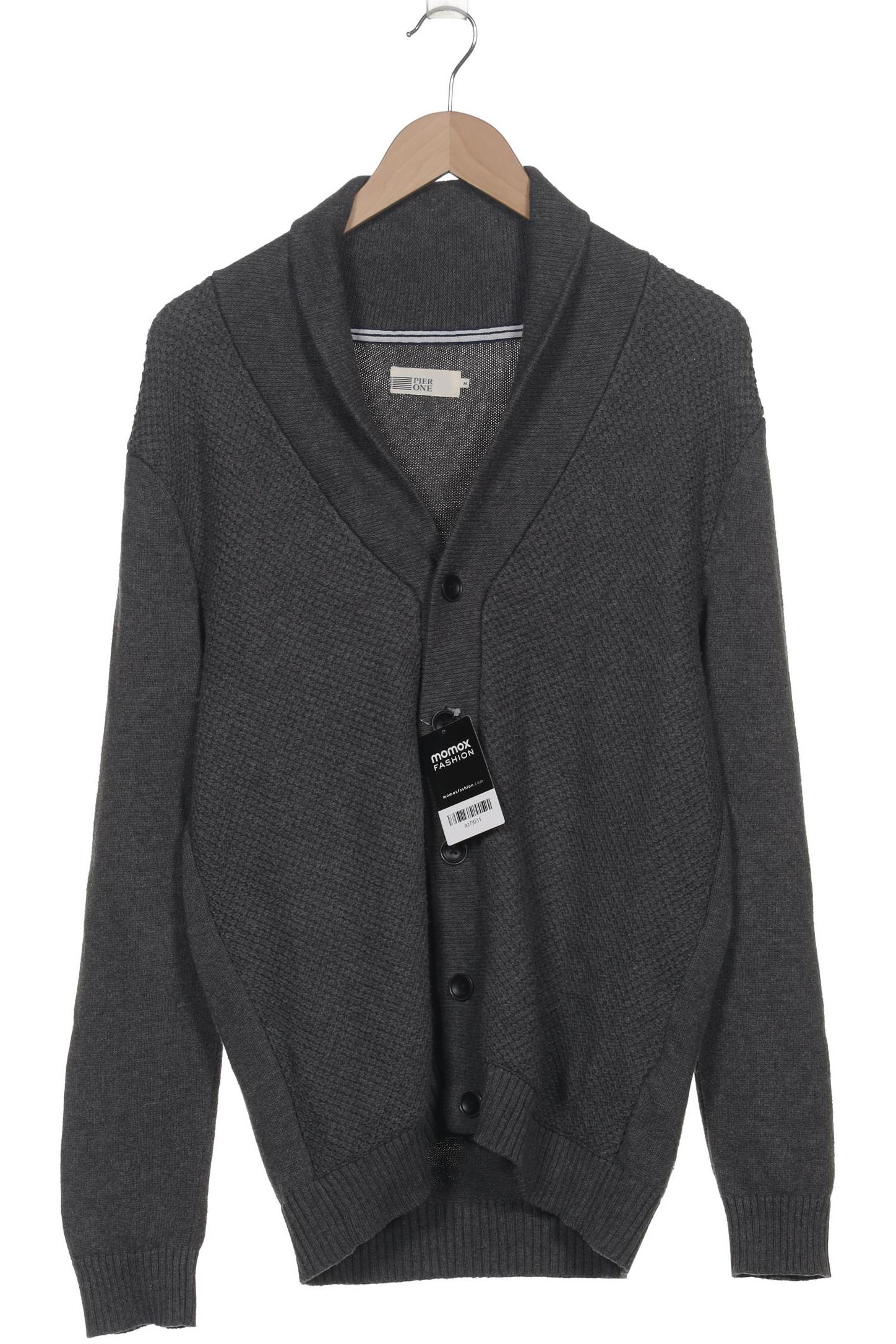 

pier one Herren Strickjacke, grau, Gr. 48
