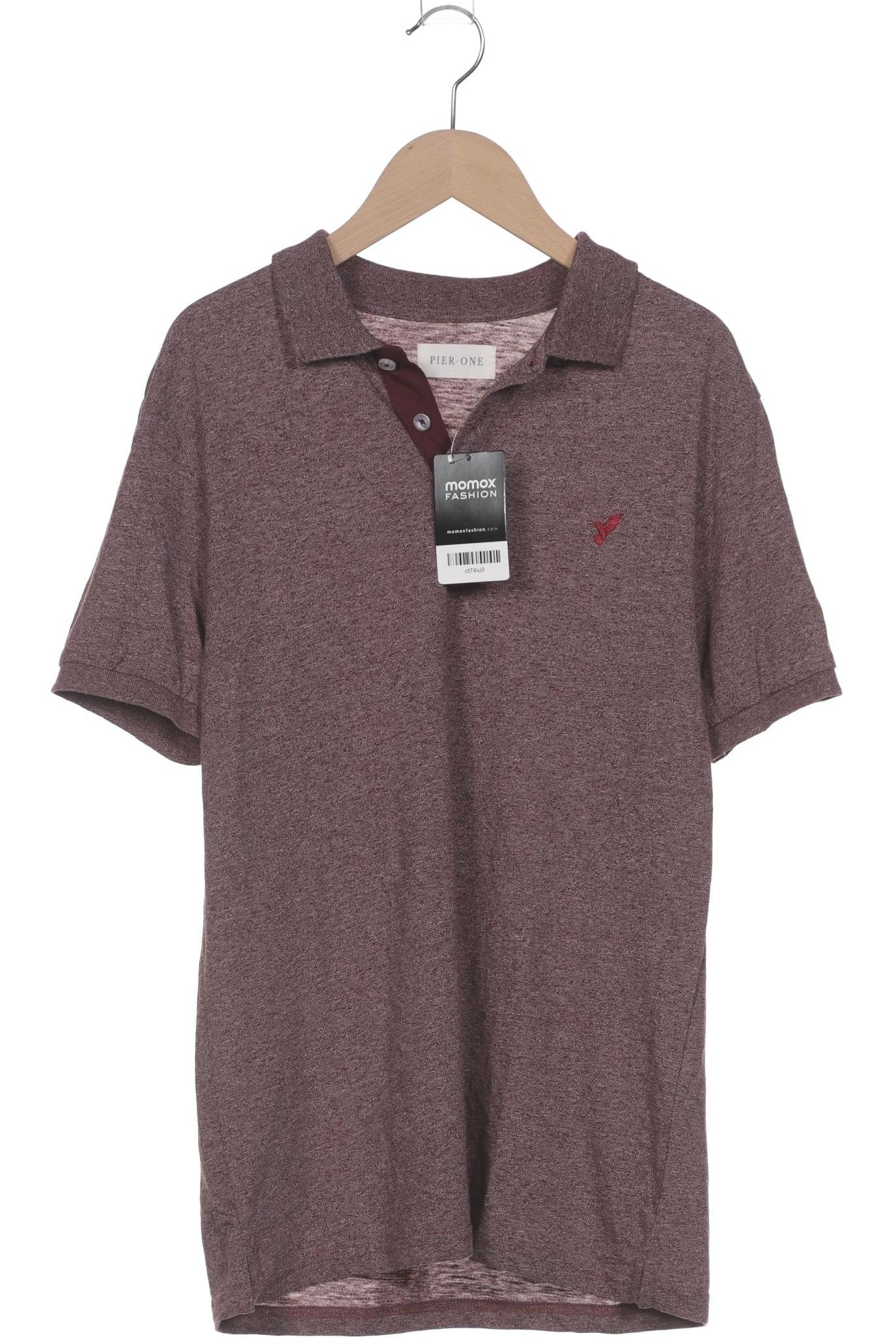 

pier one Herren Poloshirt, bordeaux, Gr. 46