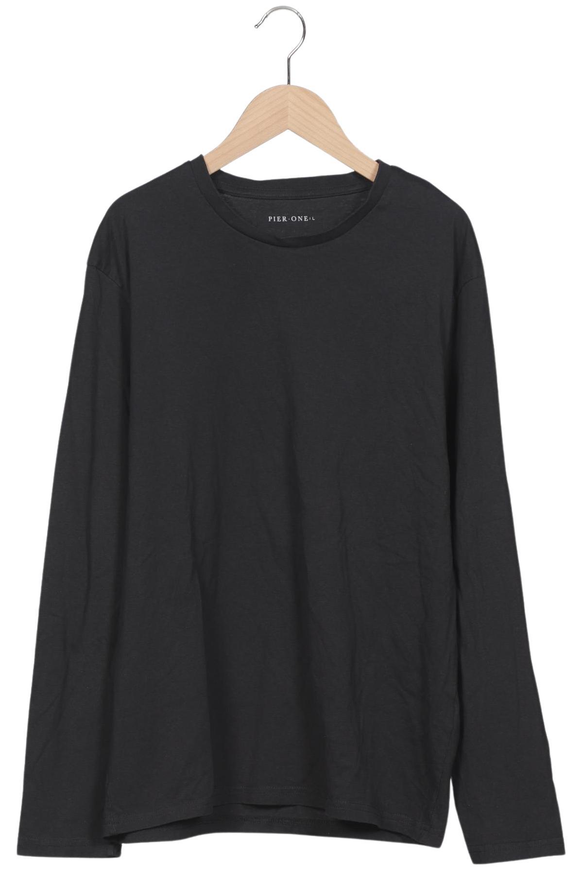 

pier one Herren Langarmshirt, schwarz, Gr. 52