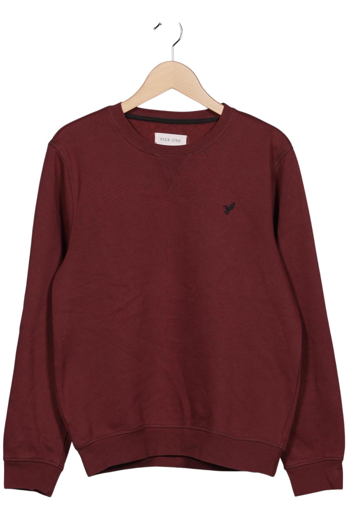 

pier one Herren Sweatshirt, bordeaux, Gr. 46