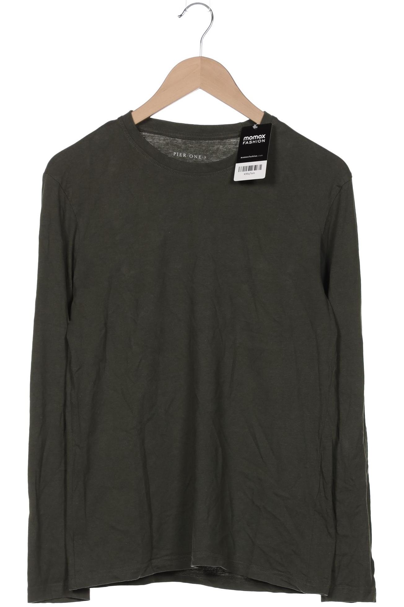 

pier one Herren Langarmshirt, grün, Gr. 46