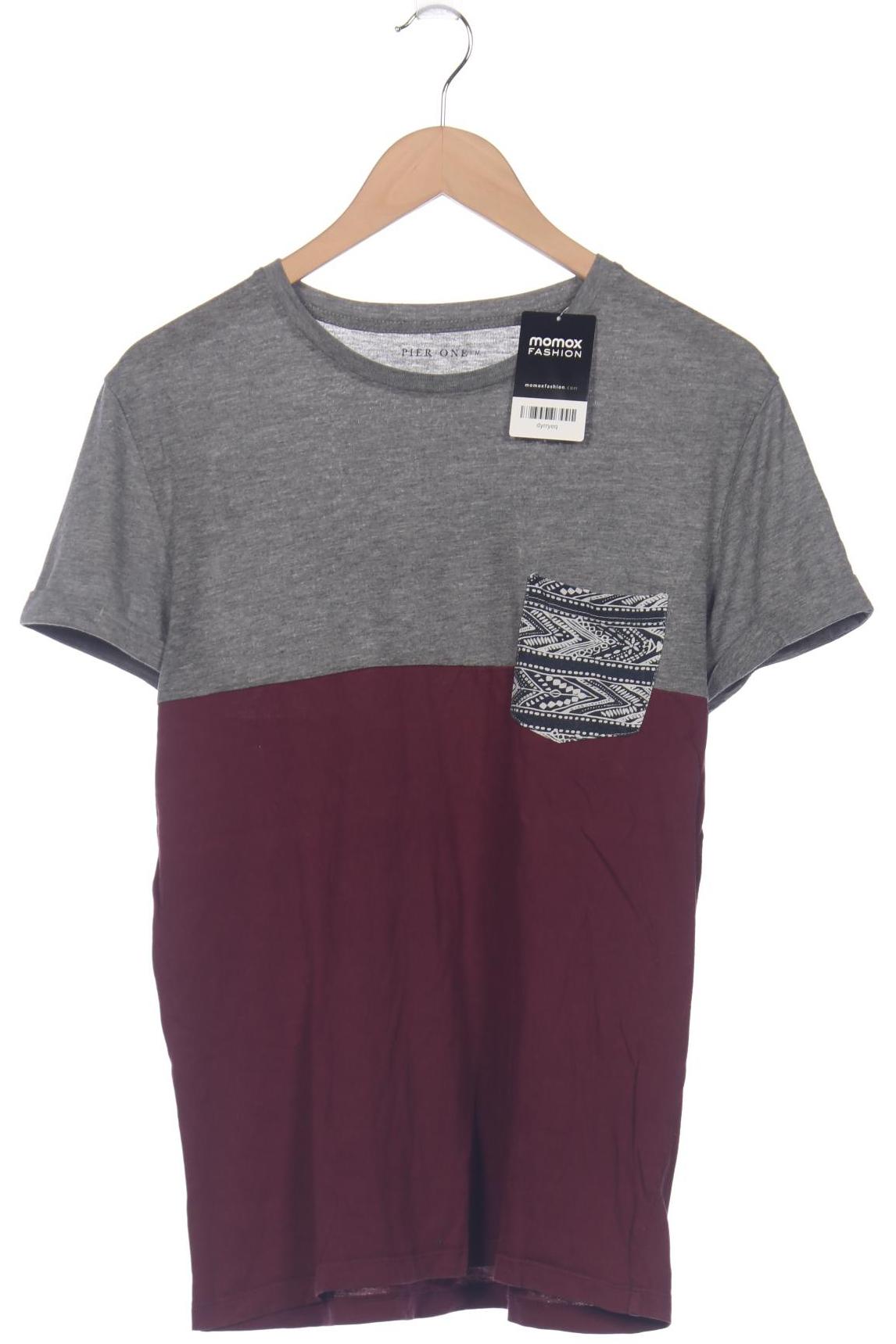 

pier one Herren T-Shirt, grau, Gr. 48