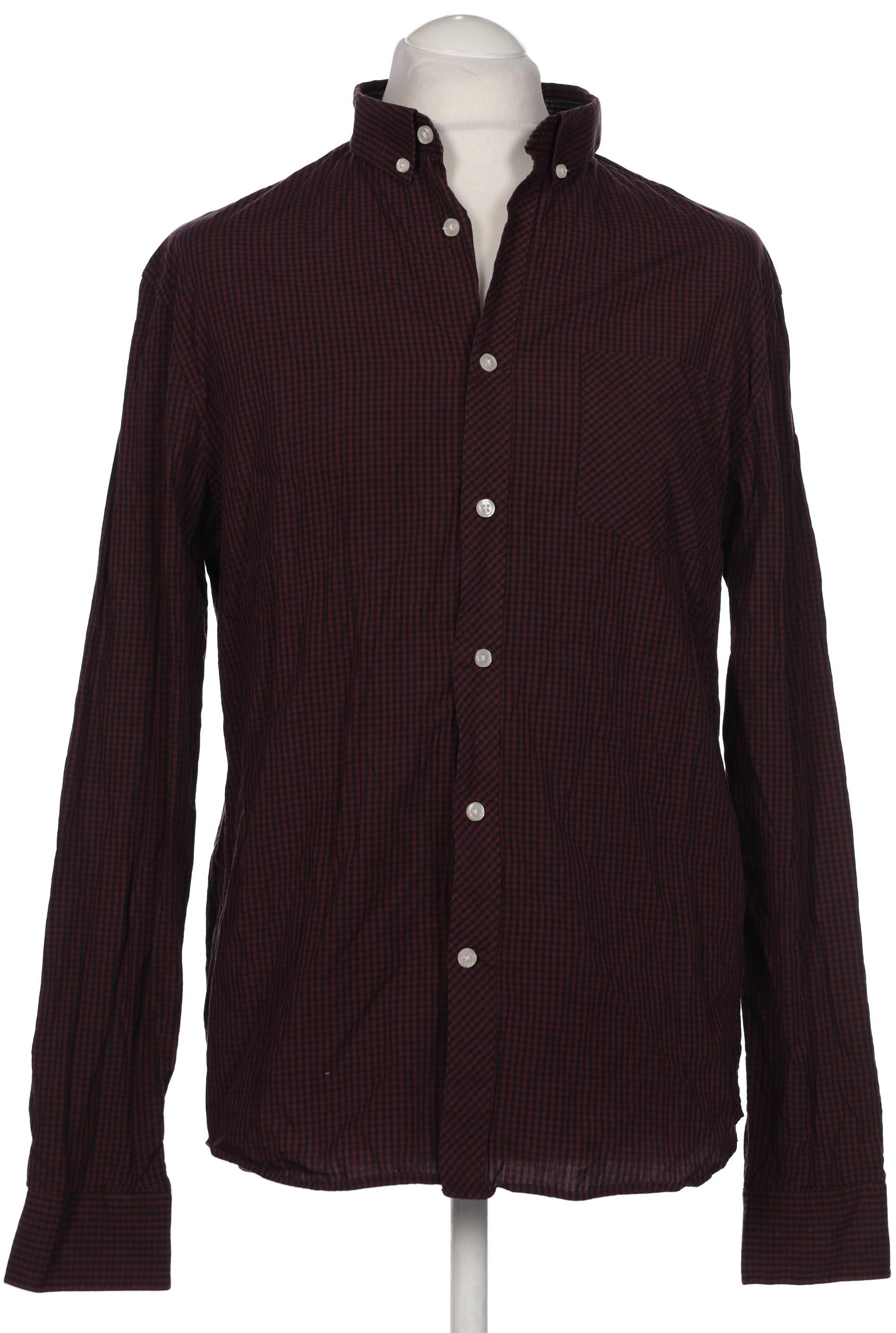 

pier one Herren Hemd, bordeaux, Gr. 54