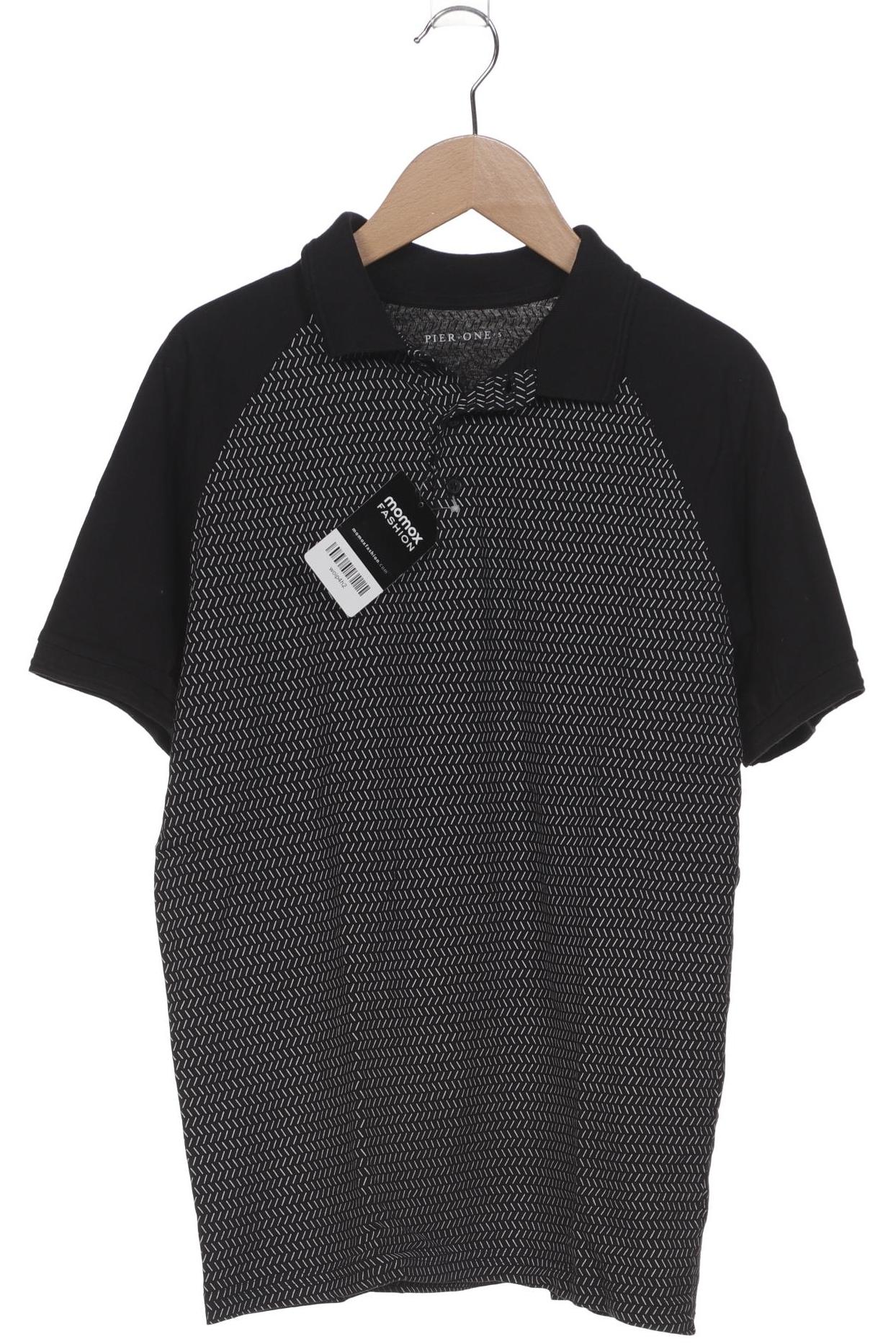 

pier one Herren Poloshirt, schwarz, Gr. 46